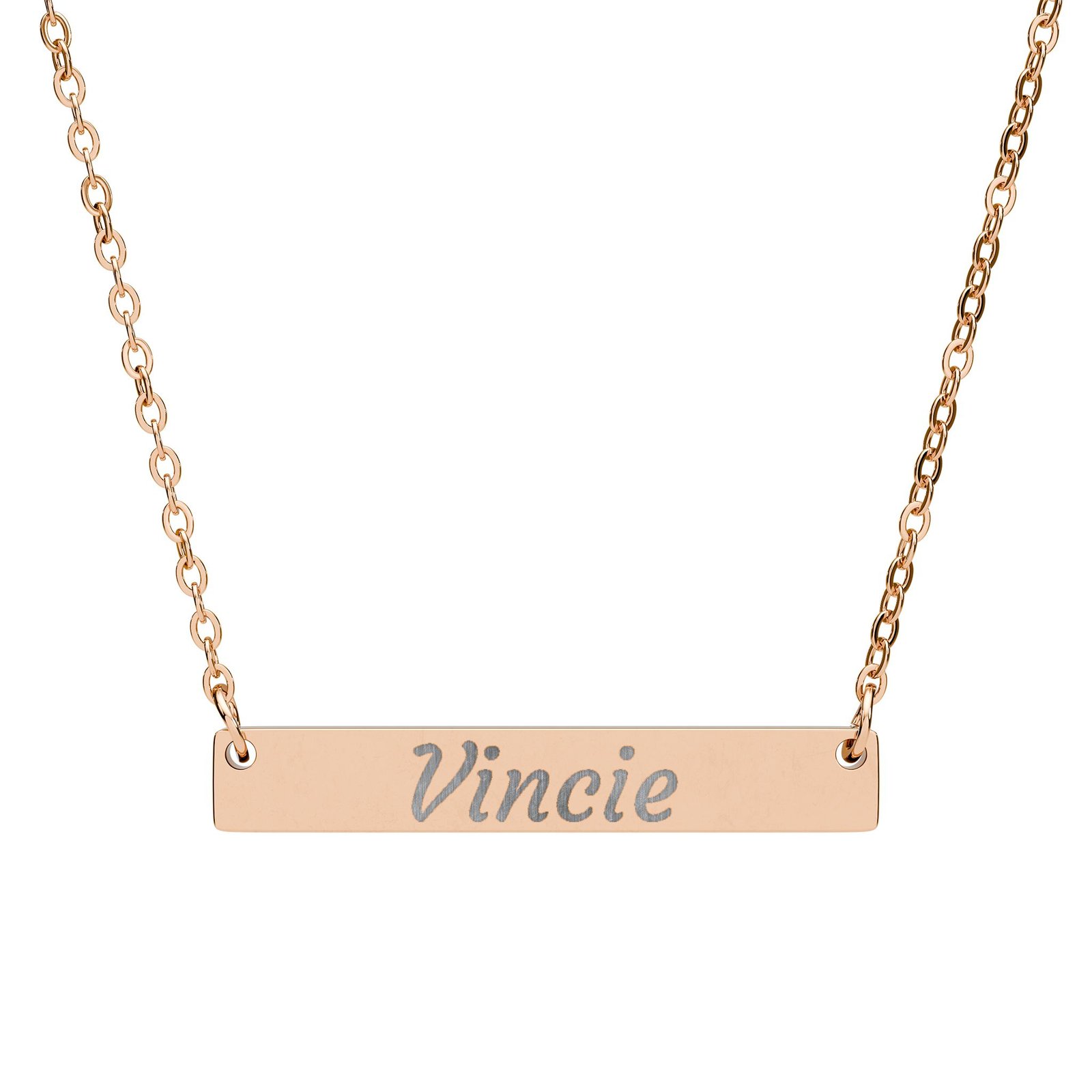 Personalized Horizontal Bar Necklace - Image 4