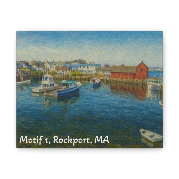 Coastal Landscape Canvas Print, Motif 1, Rockport, Massachusetts