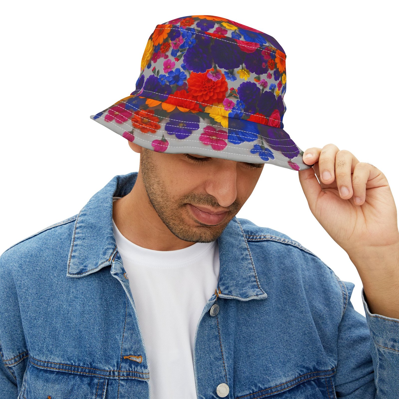 Floral Bucket Hat, Summer Hat - Image 7