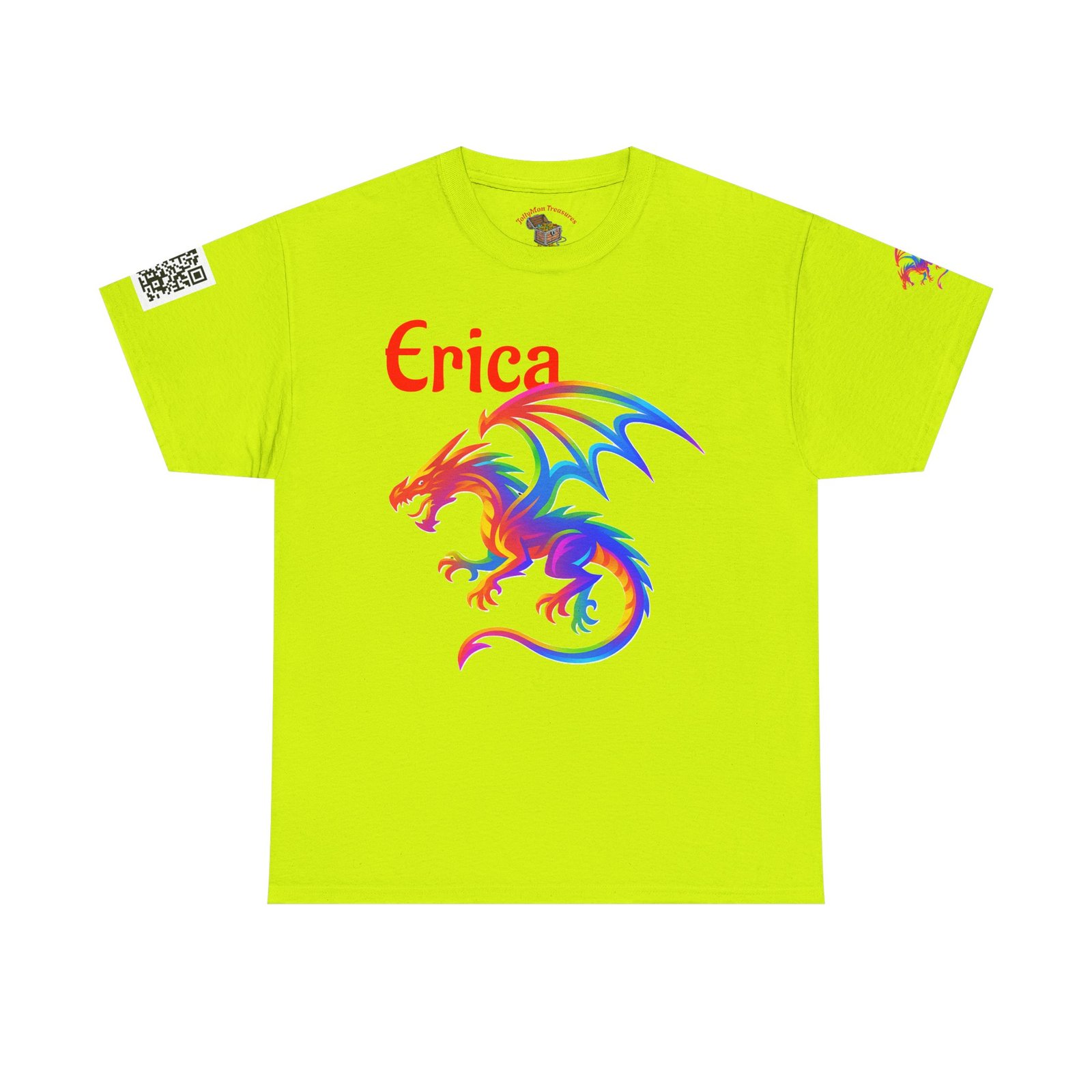 Personalized Colorful Dragon Graphic Tee - Image 7