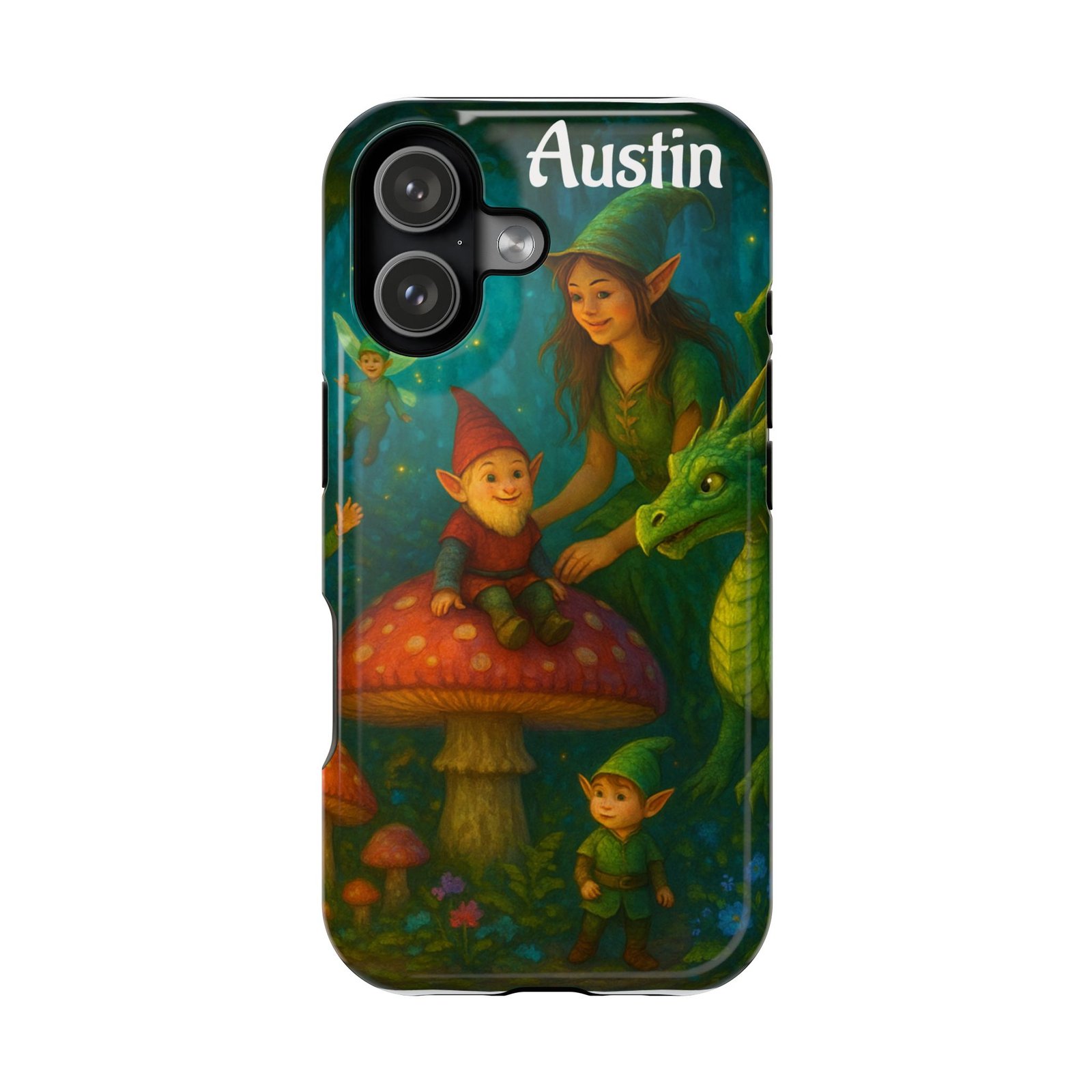 Personalized Colorful Phone Case with Magical Mystical Forest - Image 4