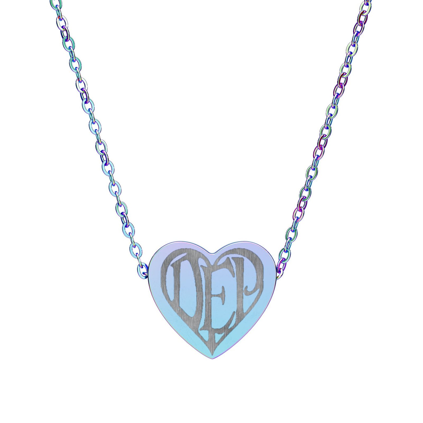 Personalized Engraved Heart Necklace - Image 6