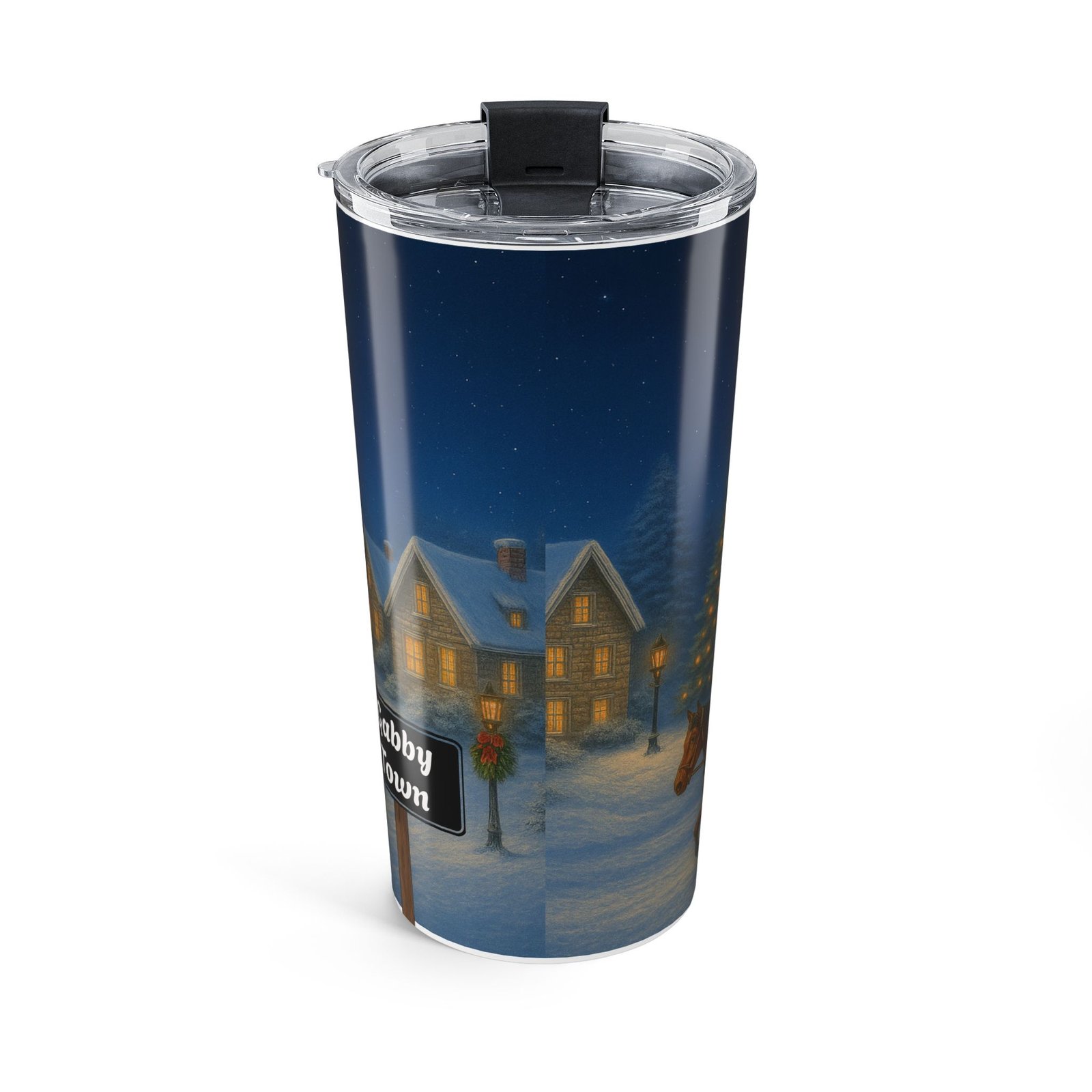 Personalized Winter Scene Tumbler, 20oz - Image 3
