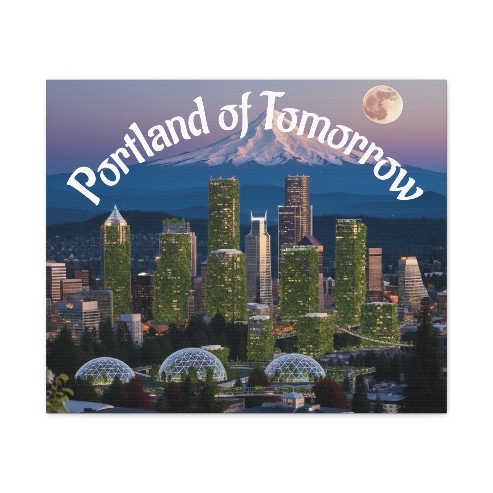 Portland of Tomorrow Canvas Print - Image 8
