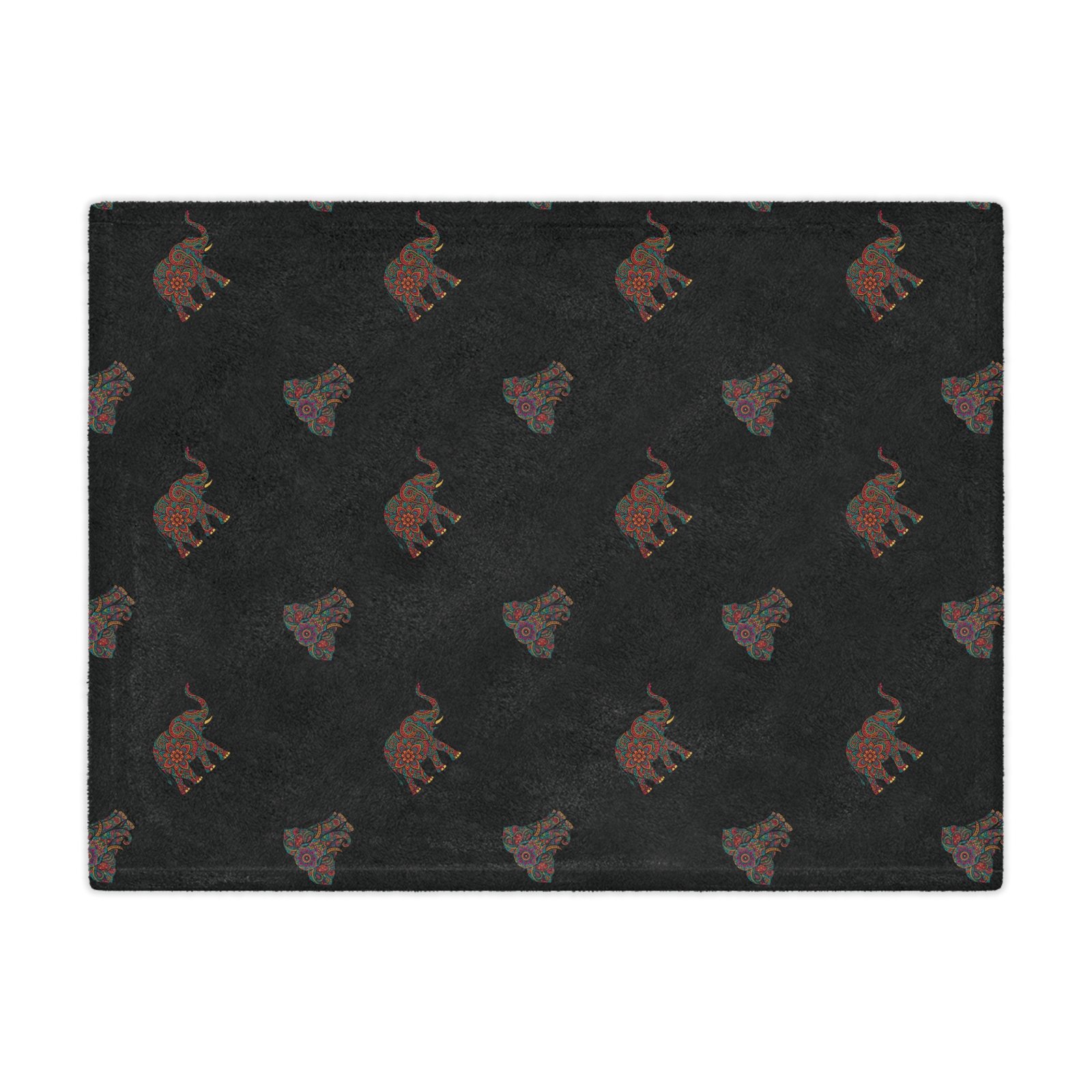 Cozy Elephant Pattern Minky Blanket - Image 2