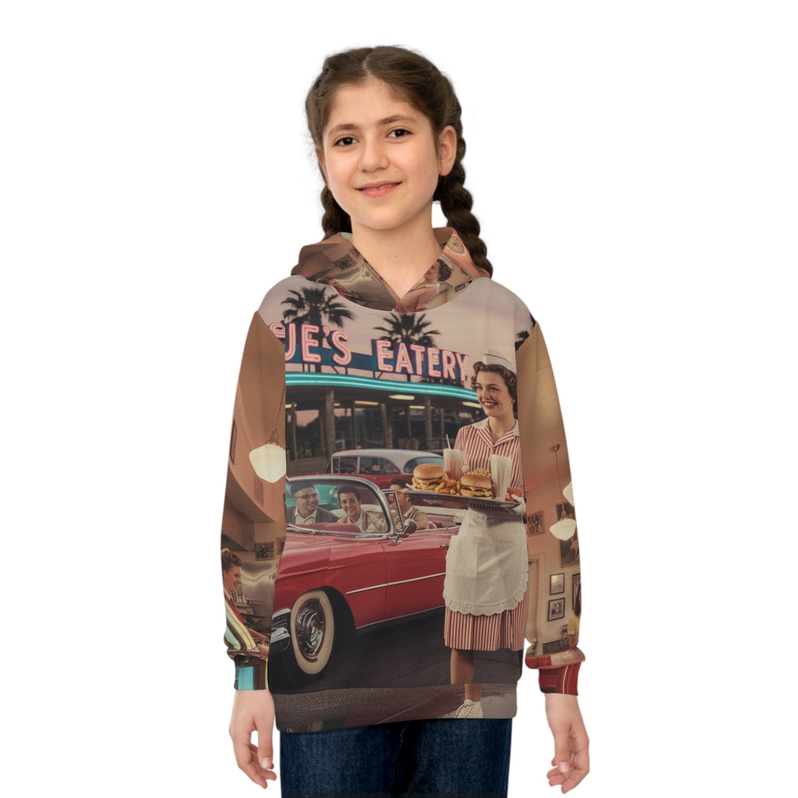 Retro Diner Children's Hoodie - Image 3