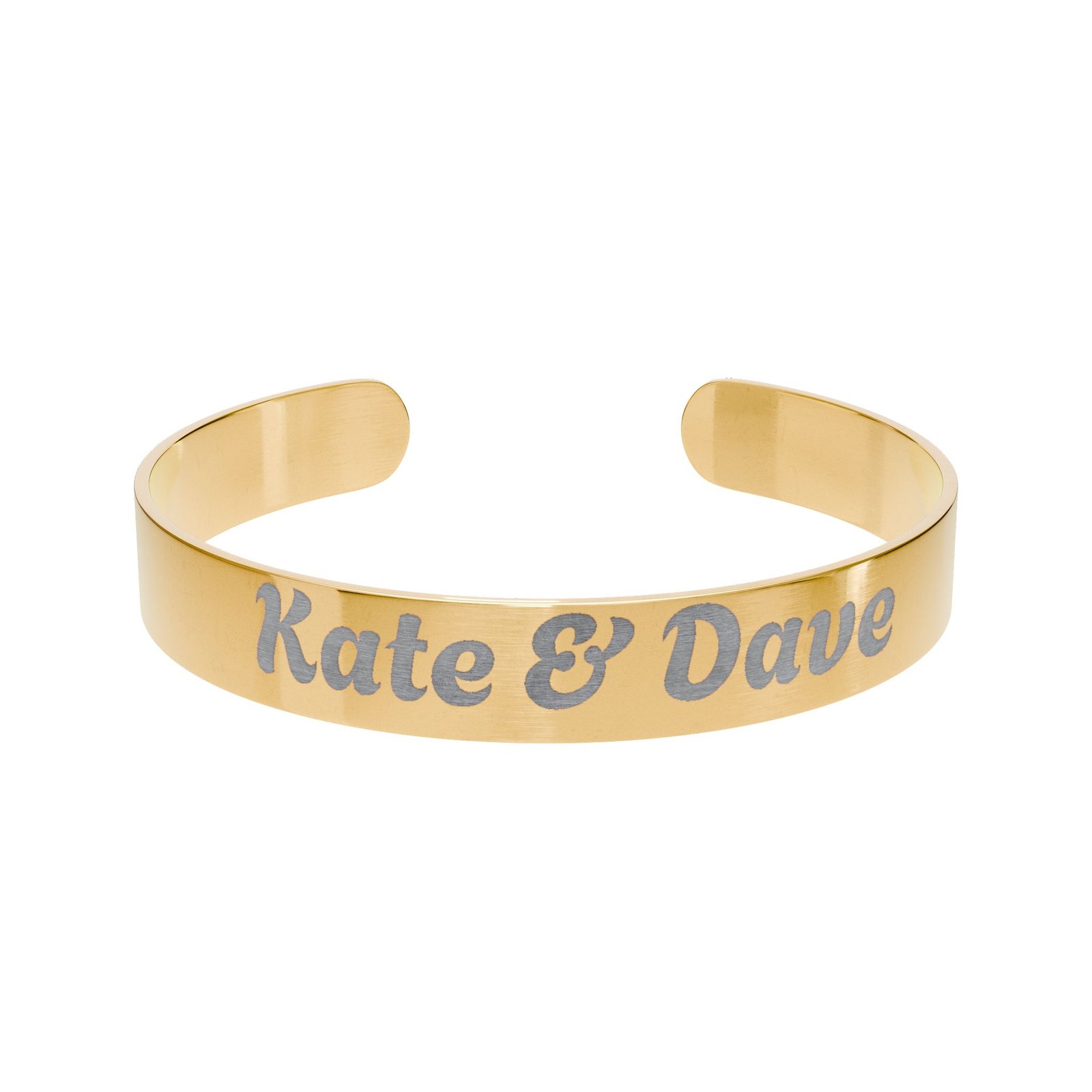 Personalized Engraved Cuff Bracelet with Special Date - Image 4