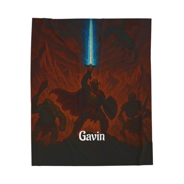 Personalized Gamers Velveteen Plush Blanket