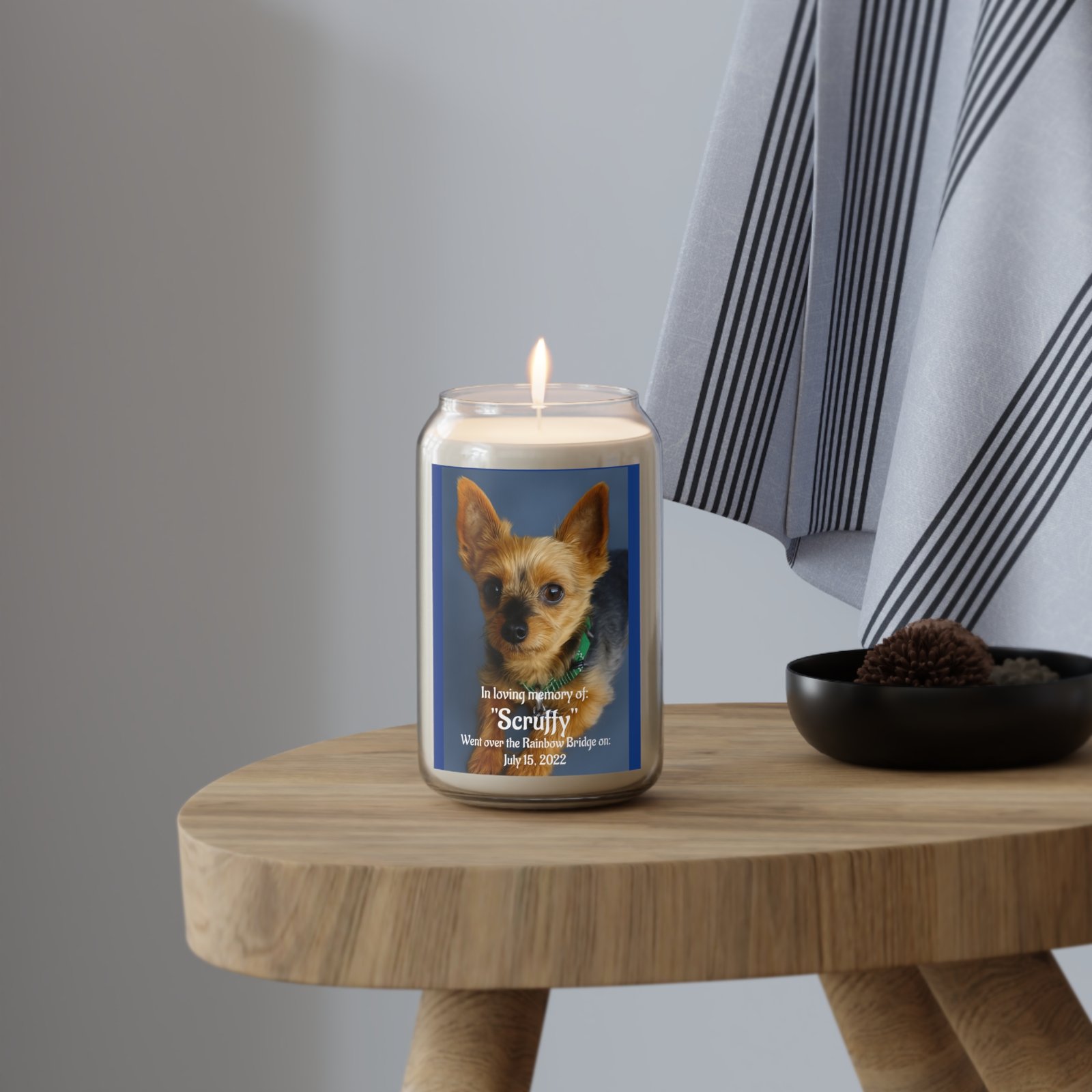 Personalized Pet Memorial Scented Candle - Image 2