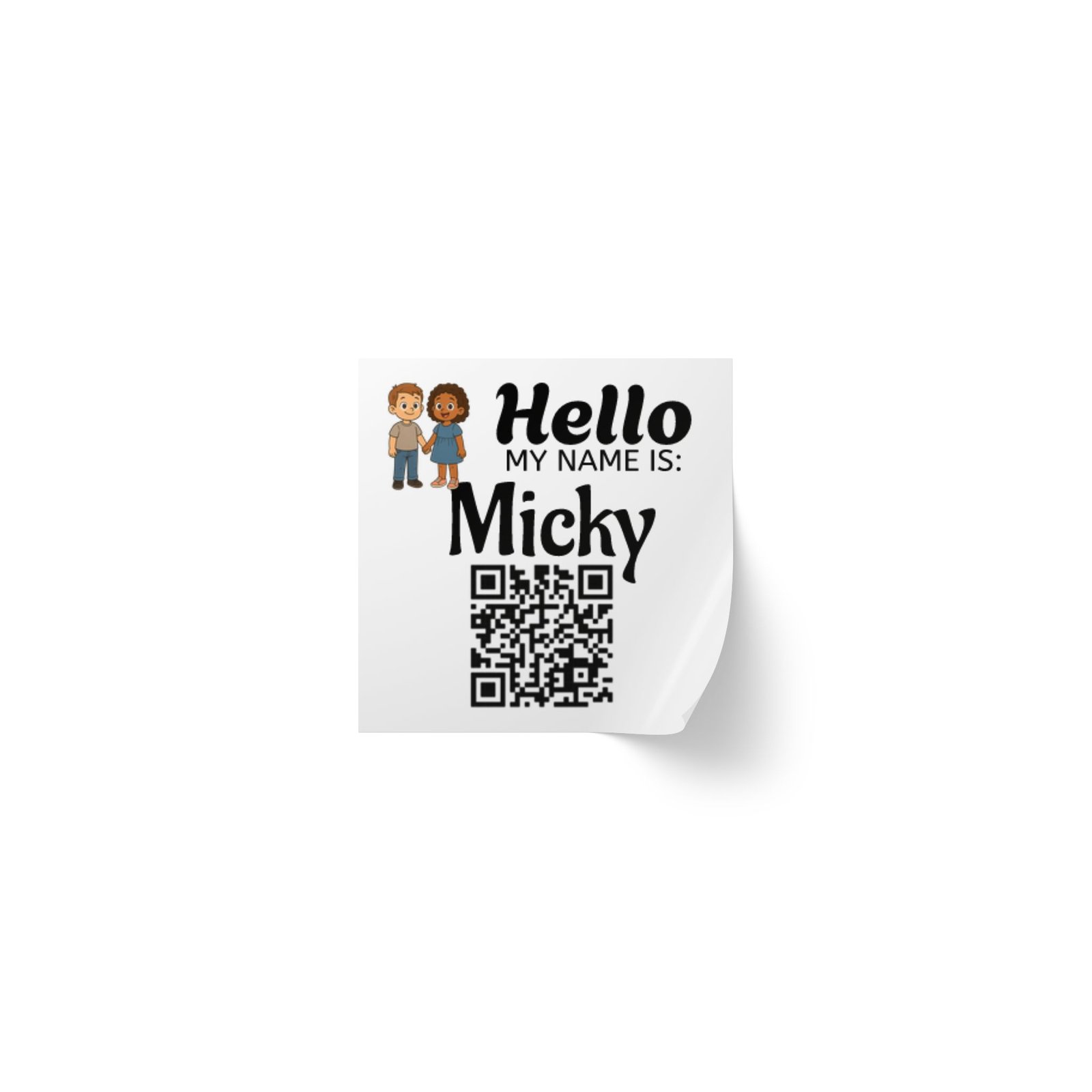 Personalized Square Sticker Rolls