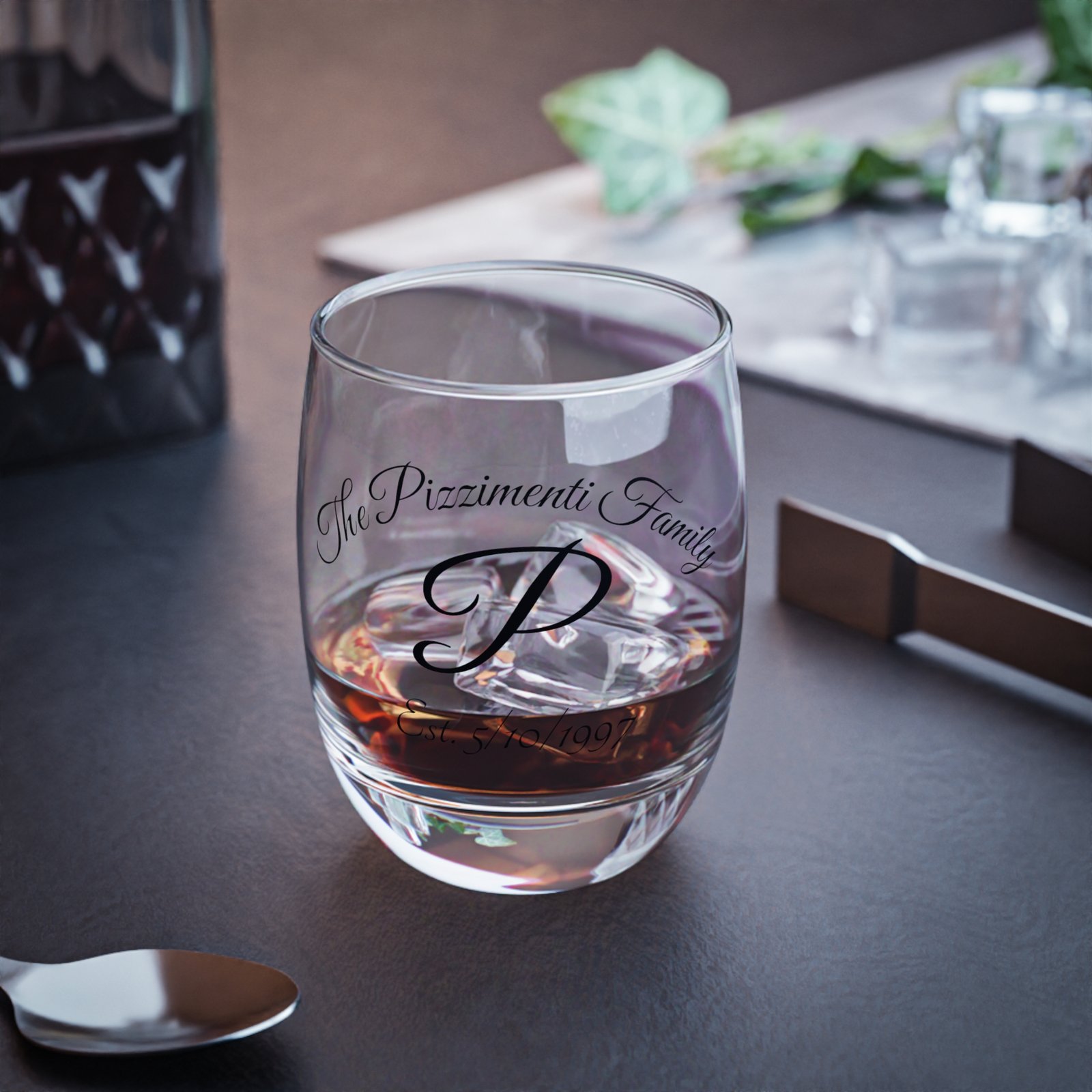 Personalized Engraved Whiskey Glass - Image 3