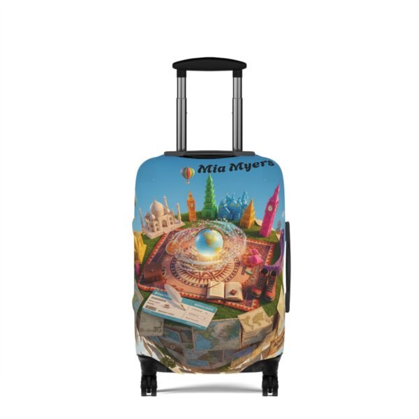 Cities Around the World Map Personalized Luggage Cover