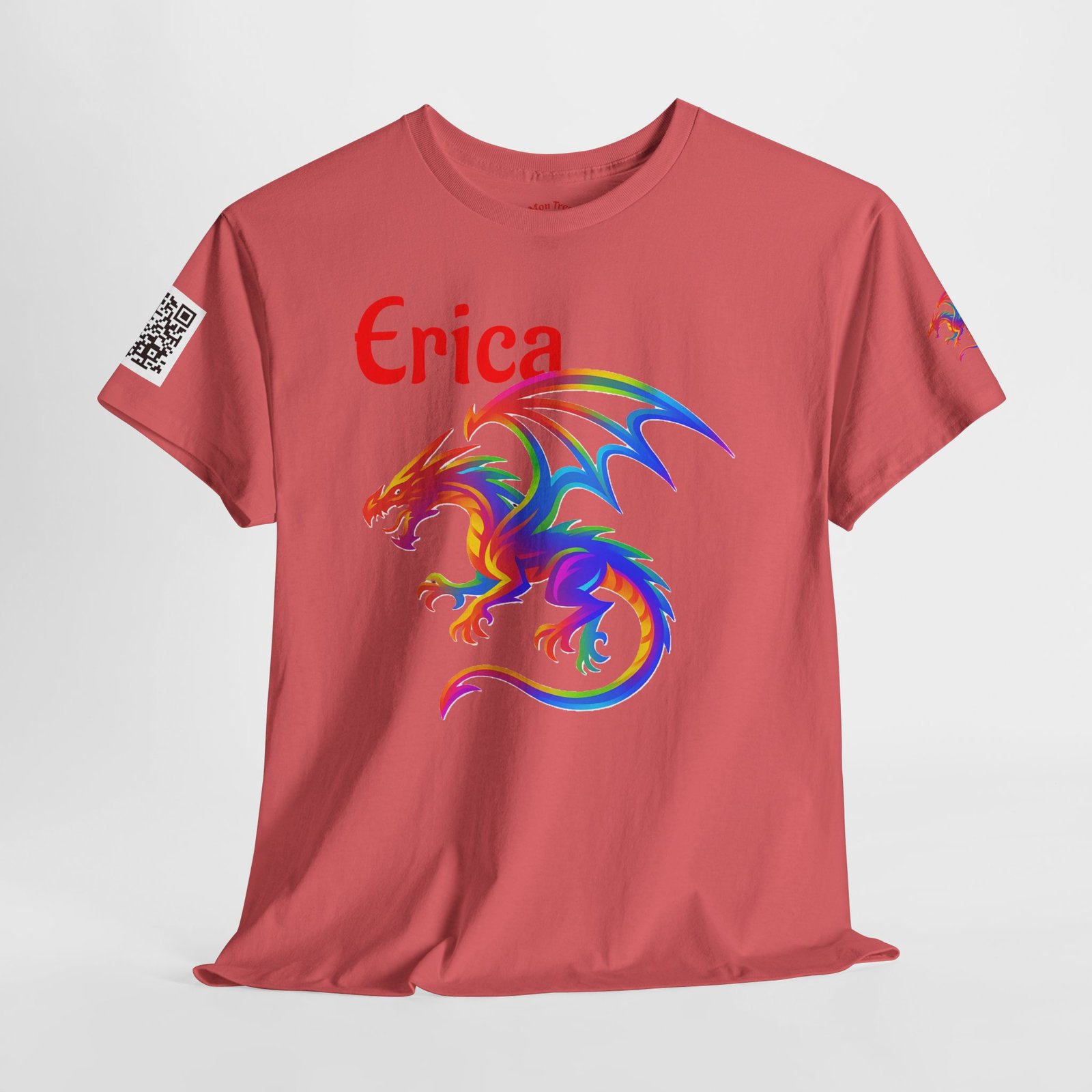 Personalized Colorful Dragon Graphic Tee - Image 4