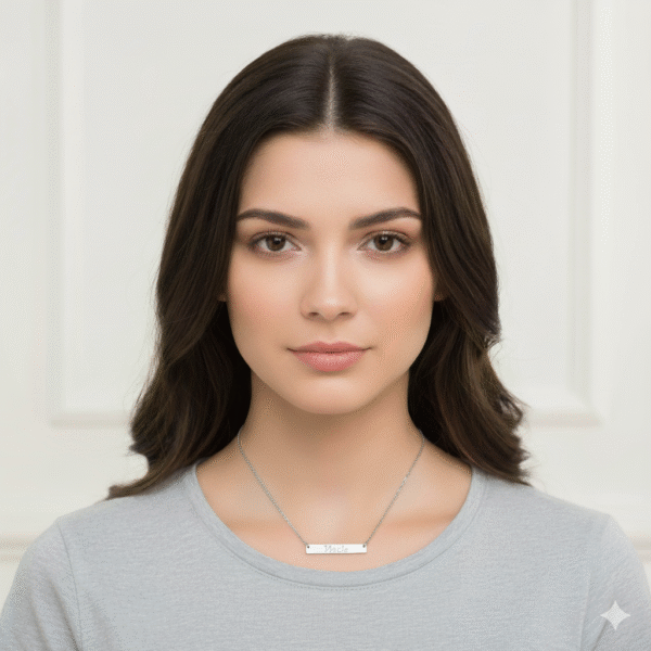 Personalized Horizontal Bar Necklace