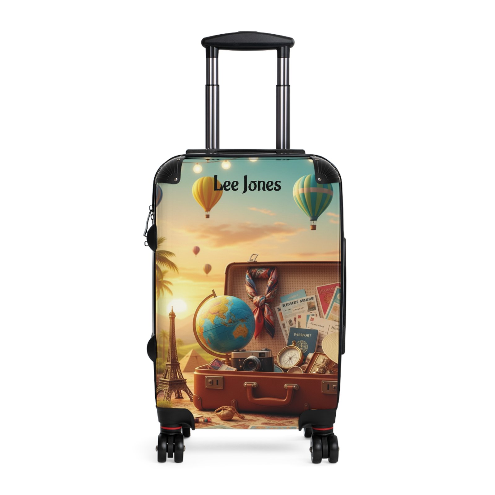 Personalized Wanderlust Travel Suitcase