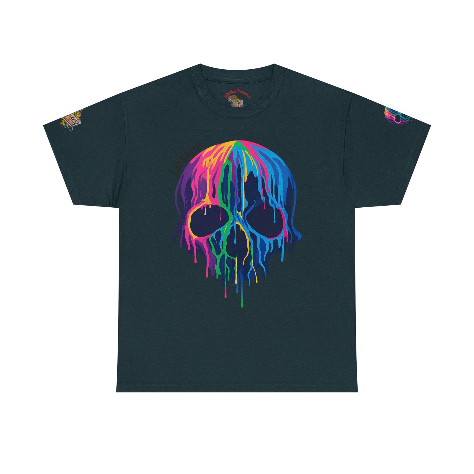Personalized Colorful Melting Skull Tee - Image 10