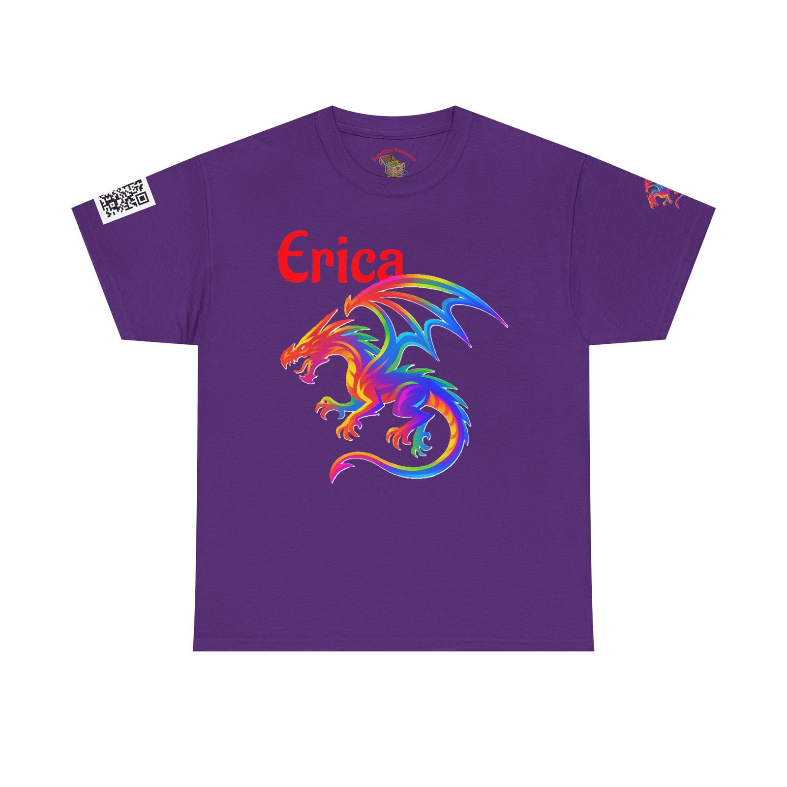 Personalized Colorful Dragon Graphic Tee - Image 11