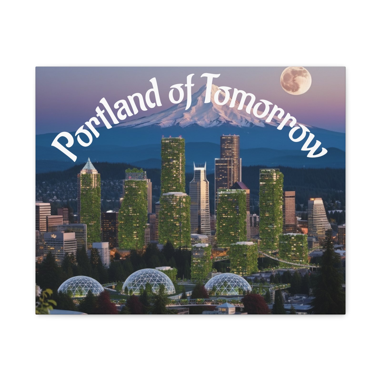 Portland of Tomorrow Canvas Print - Image 6