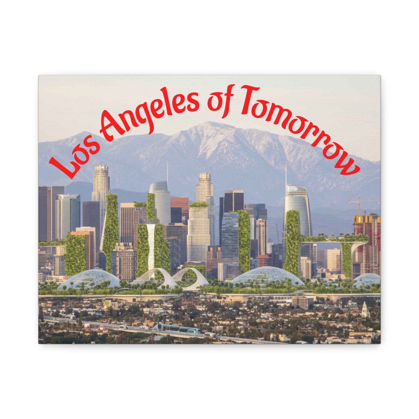 Los Angeles of Tomorrow Canvas Print - Image 3