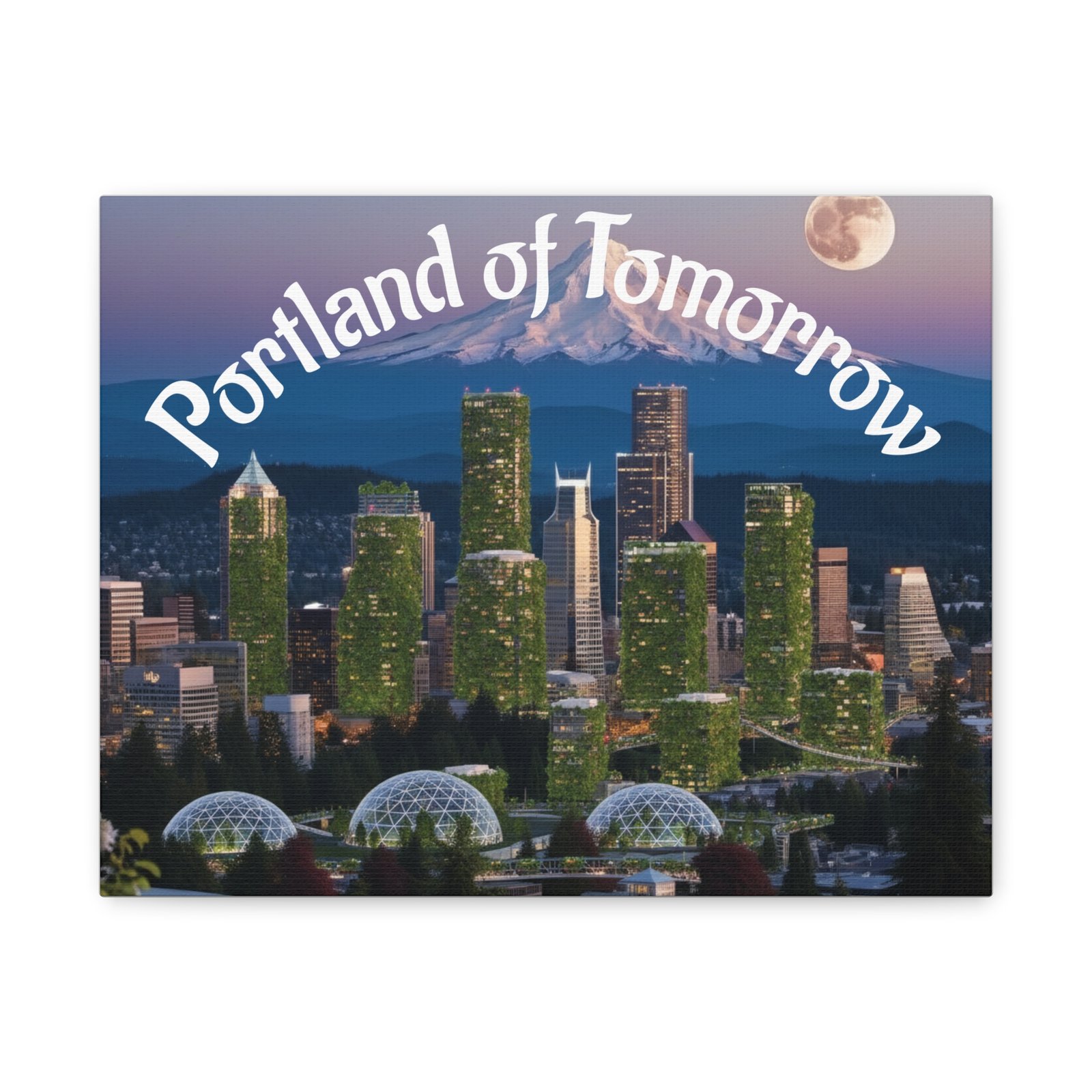 Portland of Tomorrow Canvas Print - Image 3