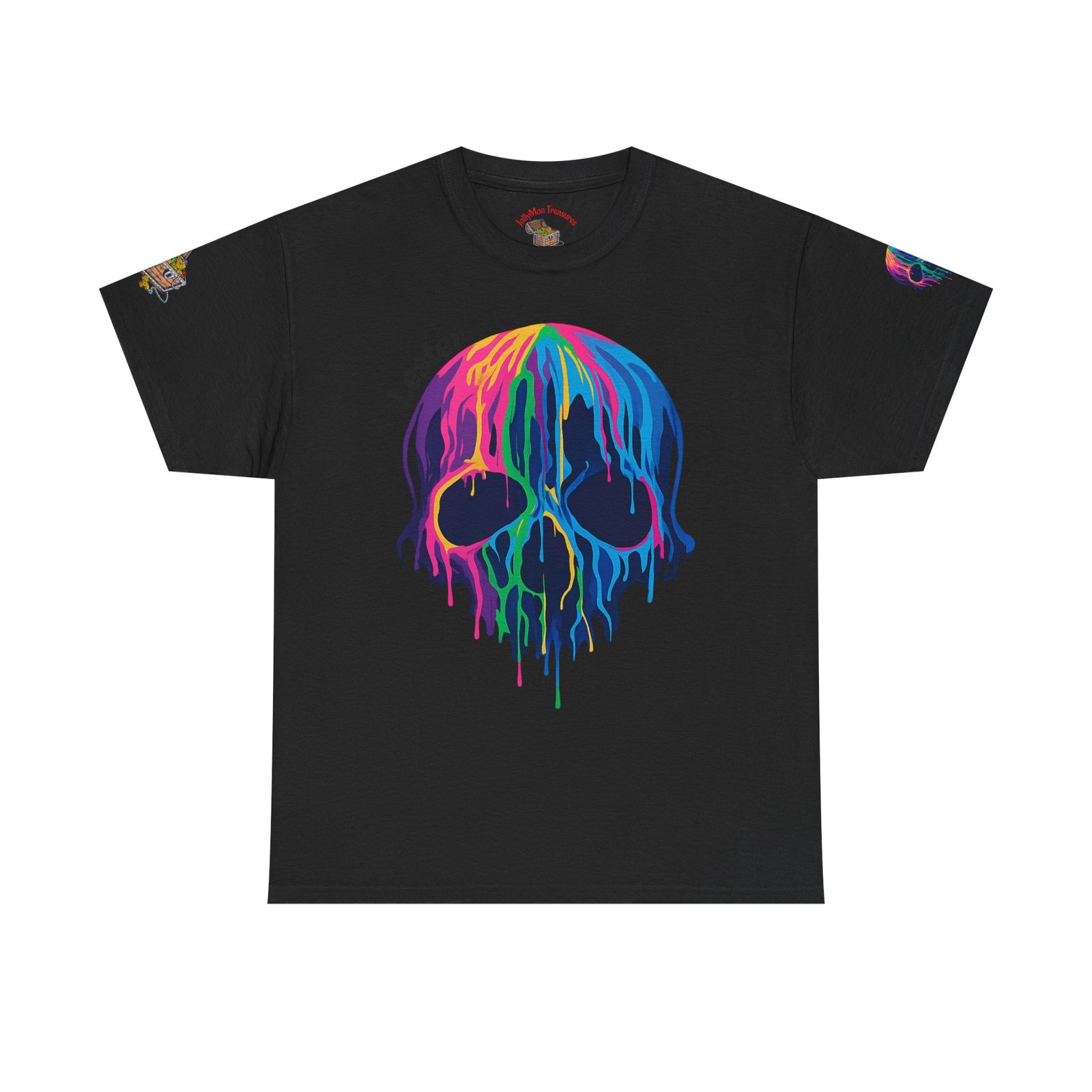 Personalized Colorful Melting Skull Tee - Image 5
