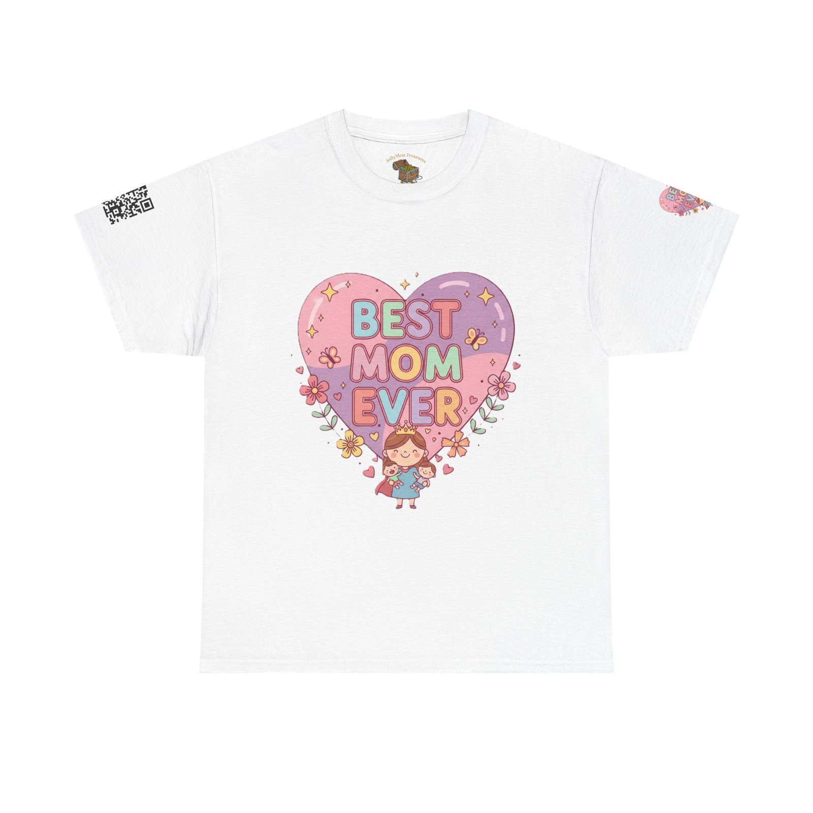 Personalized Best Mom Ever Heavy Cotton Tee