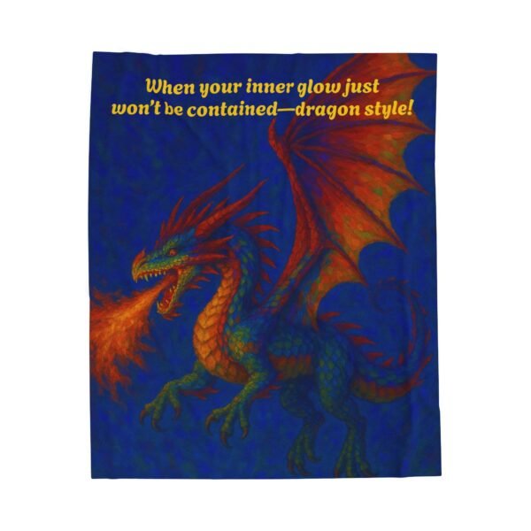 Fantasy Dragon Velveteen Plush Blanket