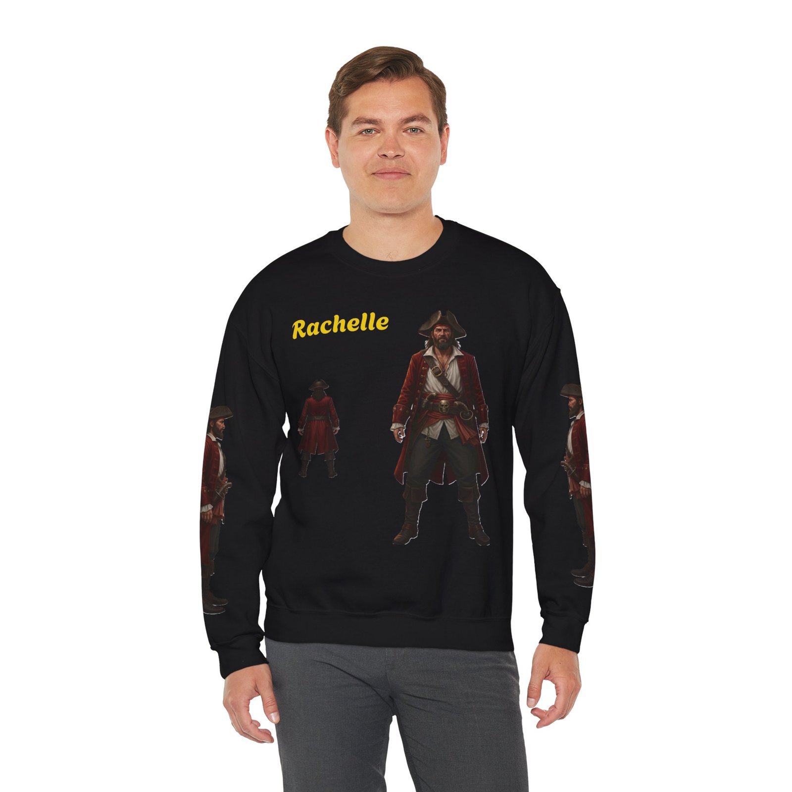 Personalized Pirate-Themed Unisex Sweatshirt - Image 3