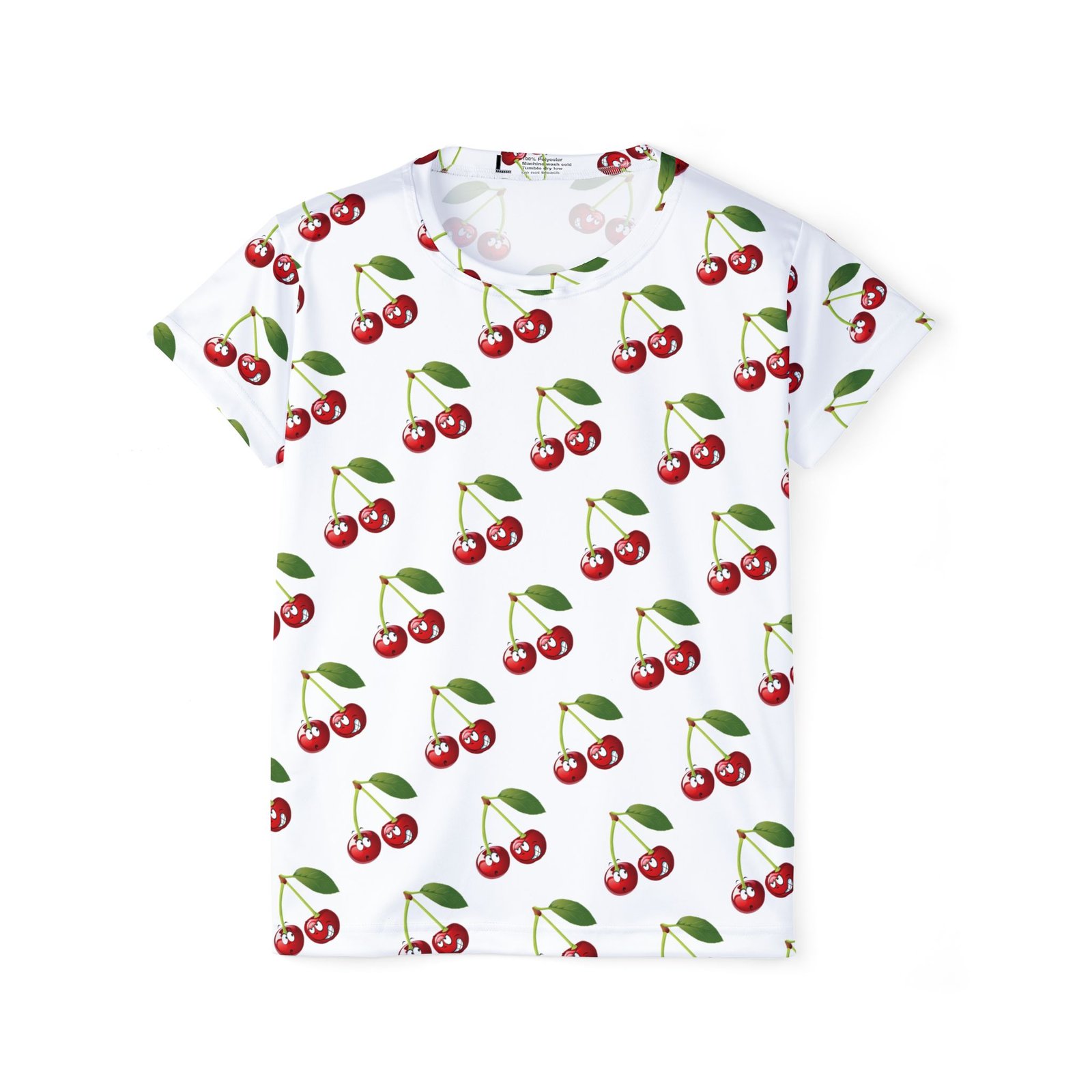 Women's Sassy Cherry Print Sports Jersey