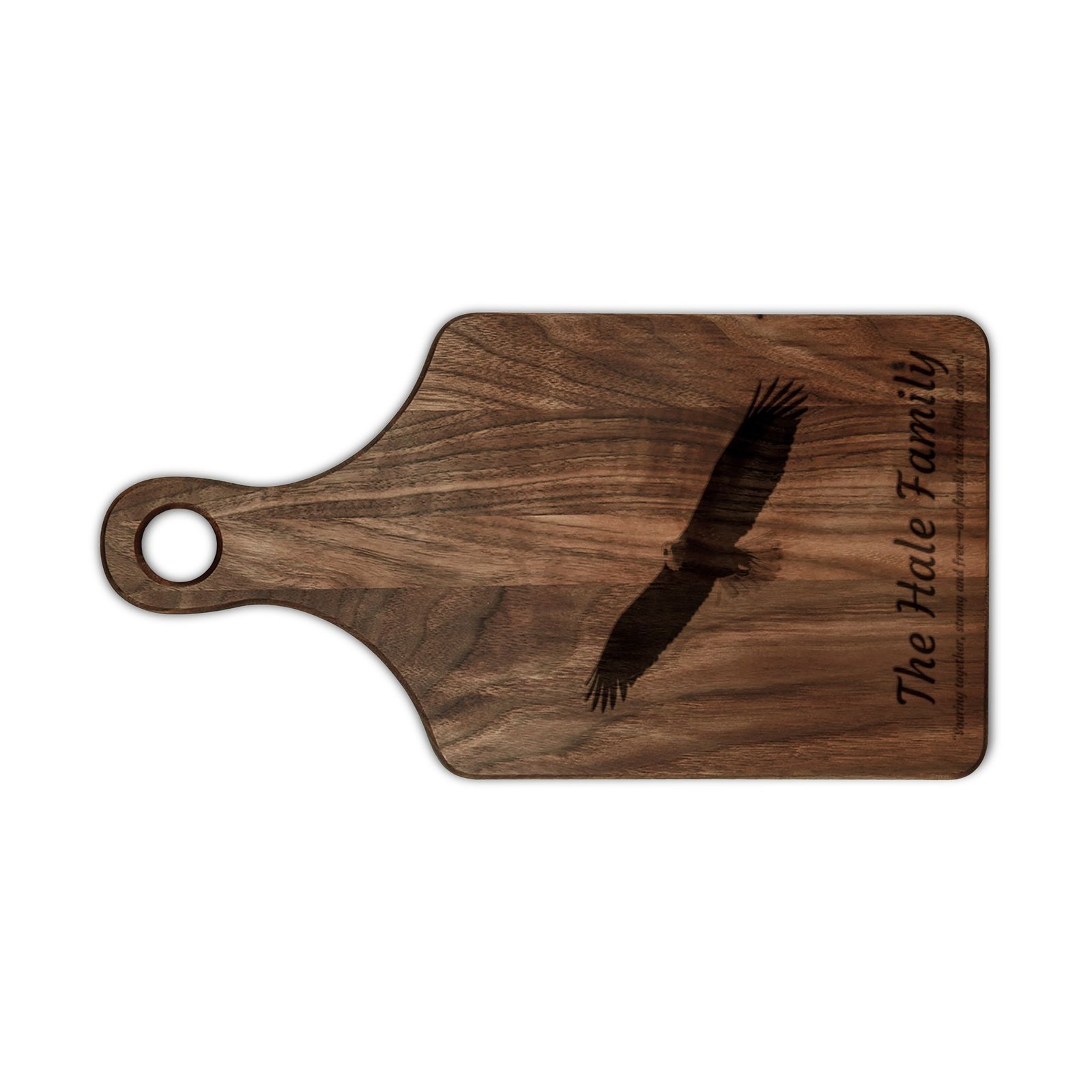 Personalized Wooden Cutting Board with Handle - Image 4