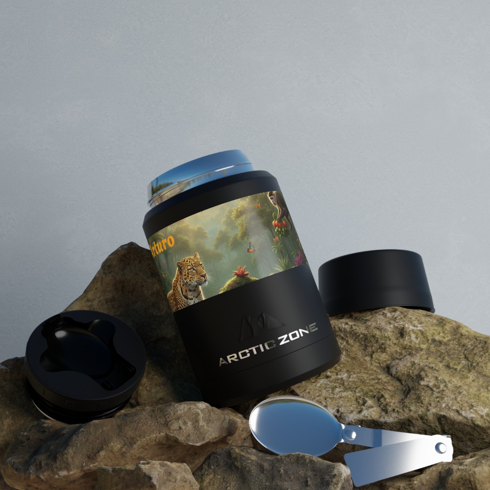 Personalized Spotted Leopard Food Storage - Insulated Titan Flask - Image 6