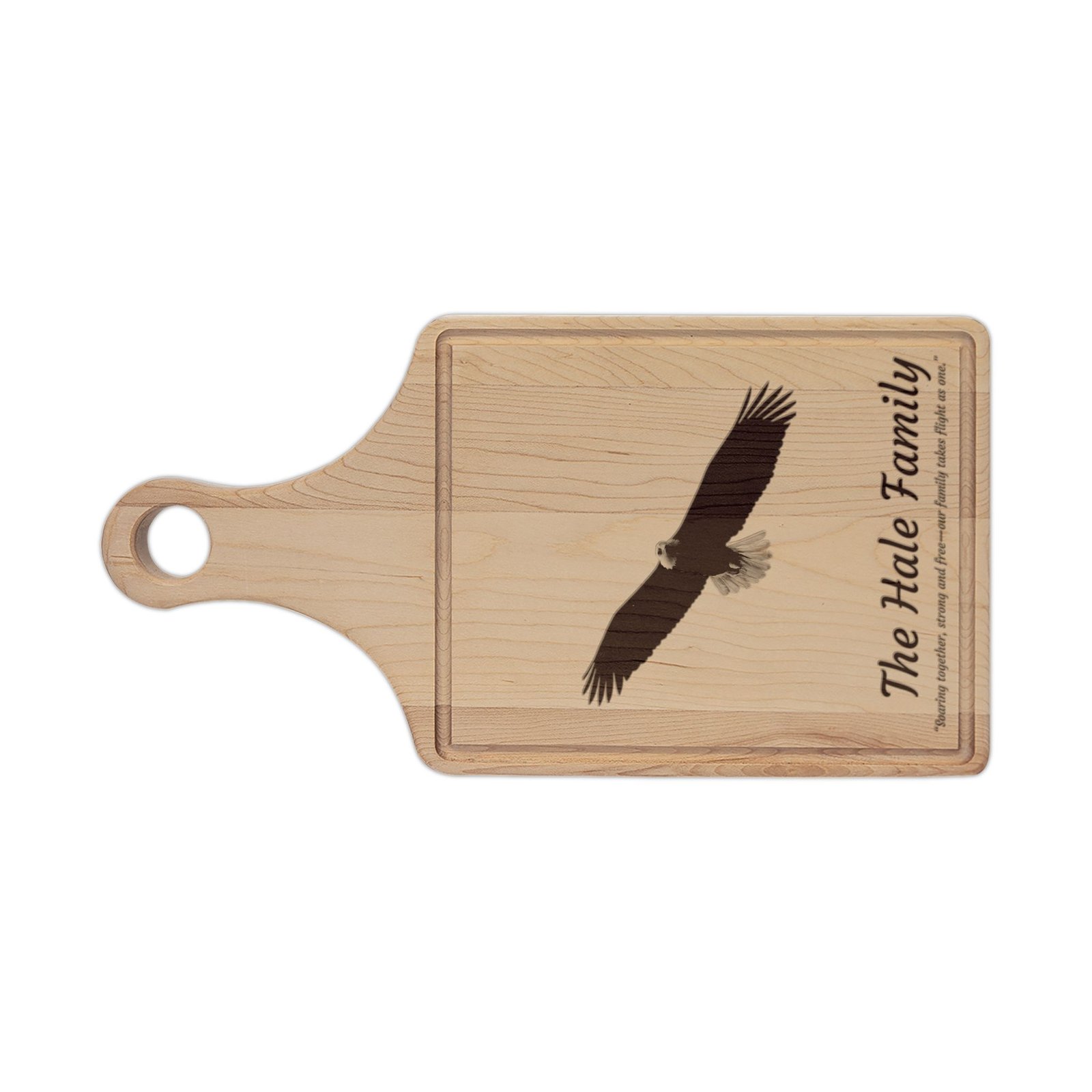 Personalized Wooden Cutting Board with Handle - Image 5