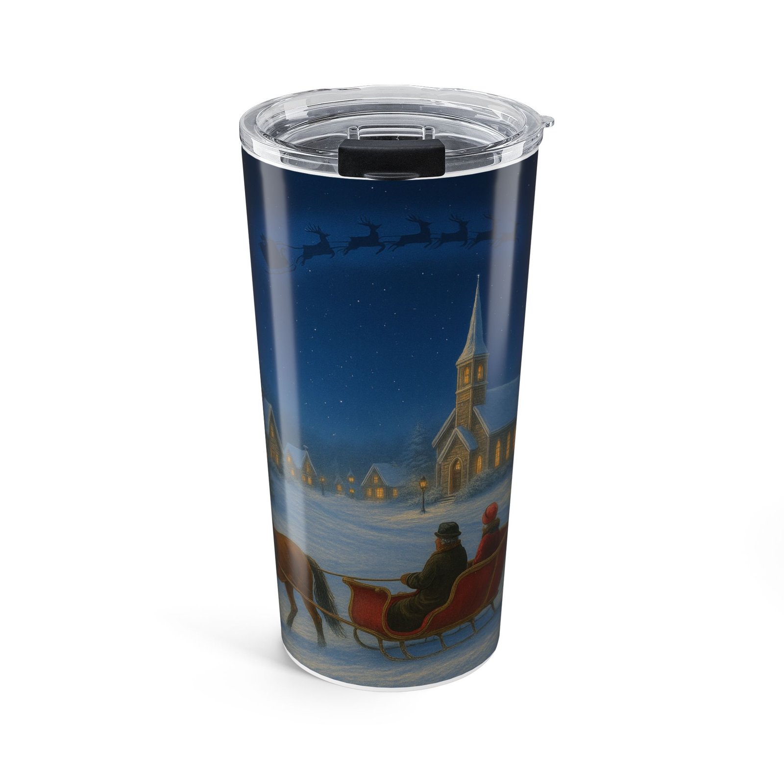 Personalized Winter Scene Tumbler, 20oz - Image 2