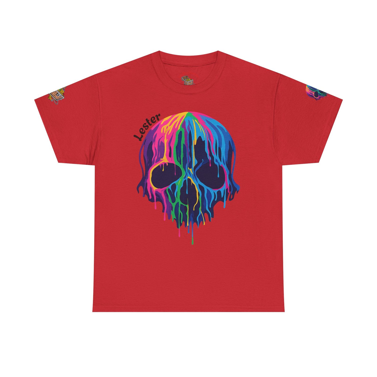 Personalized Colorful Melting Skull Tee - Image 12