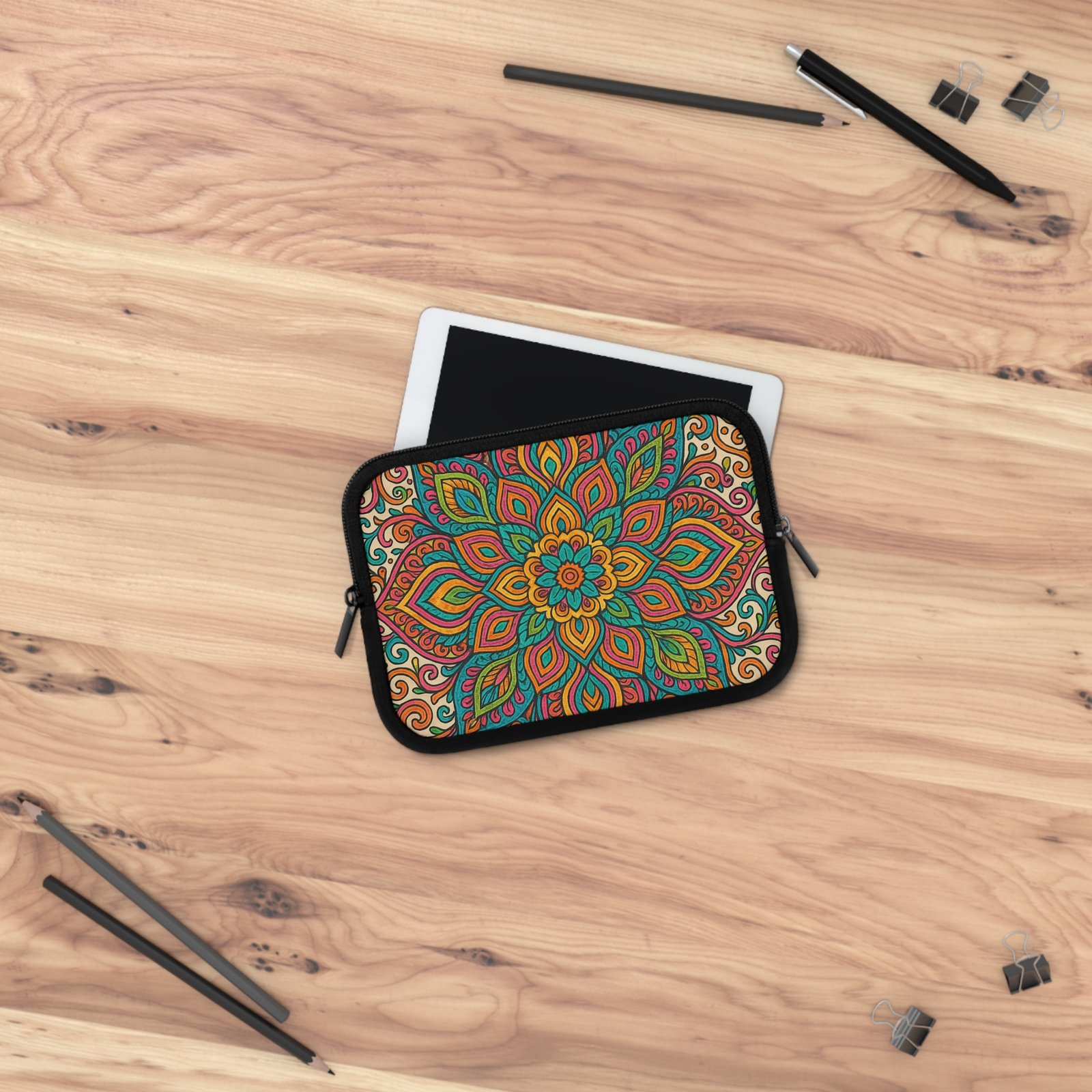 Vibrant Mandala Laptop Sleeve - Image 4