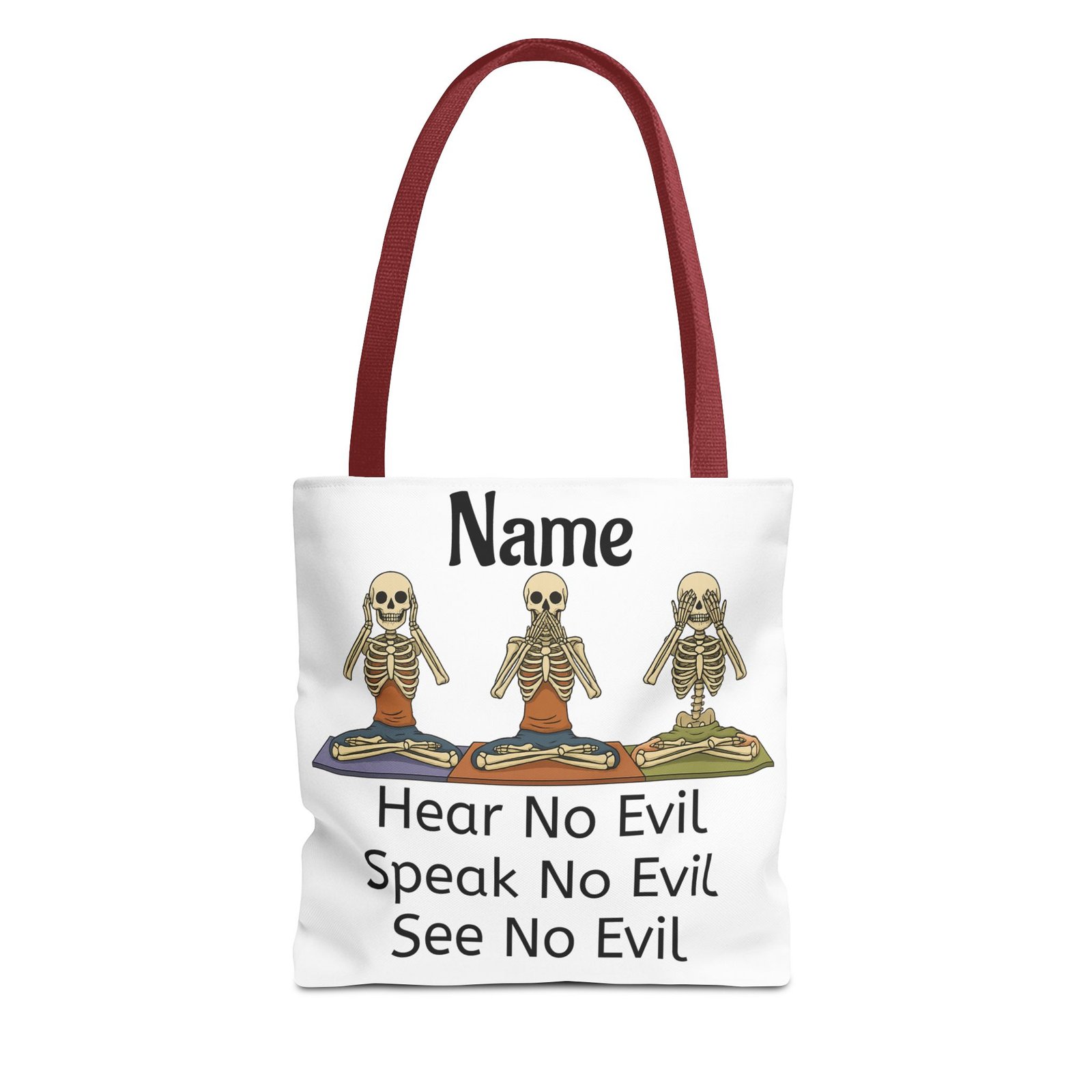 Personalized Funny Skeleton Tote Bag - Image 6