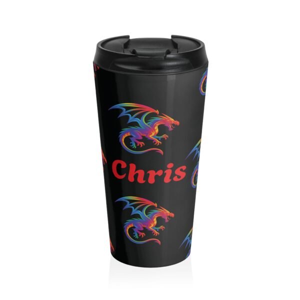 Vibrant Personalized Dragon Travel Mug