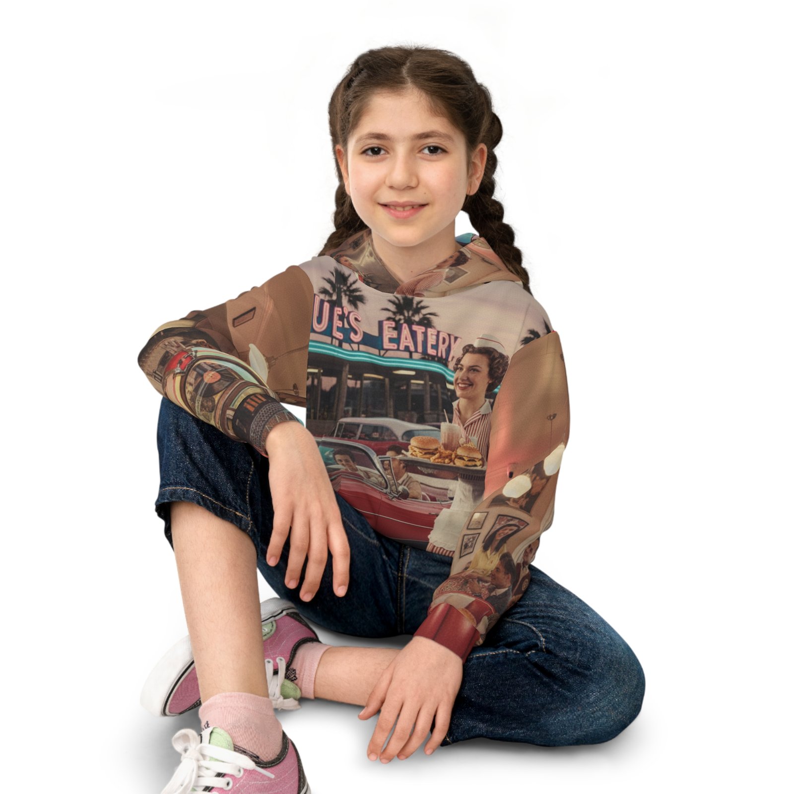 Retro Diner Children's Hoodie - Image 4