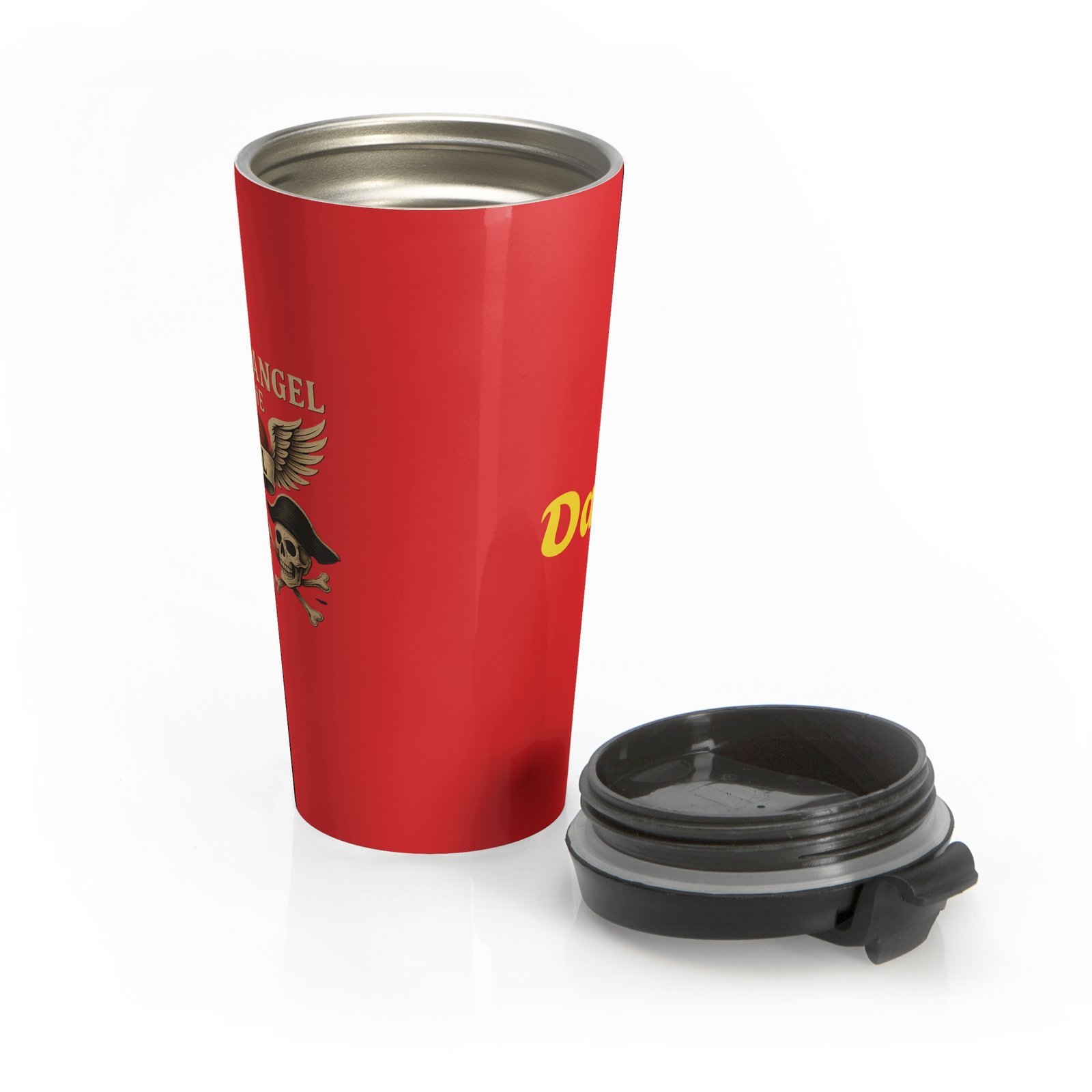Personalized Heart, Soul, and Wings Travel Mug - Image 3