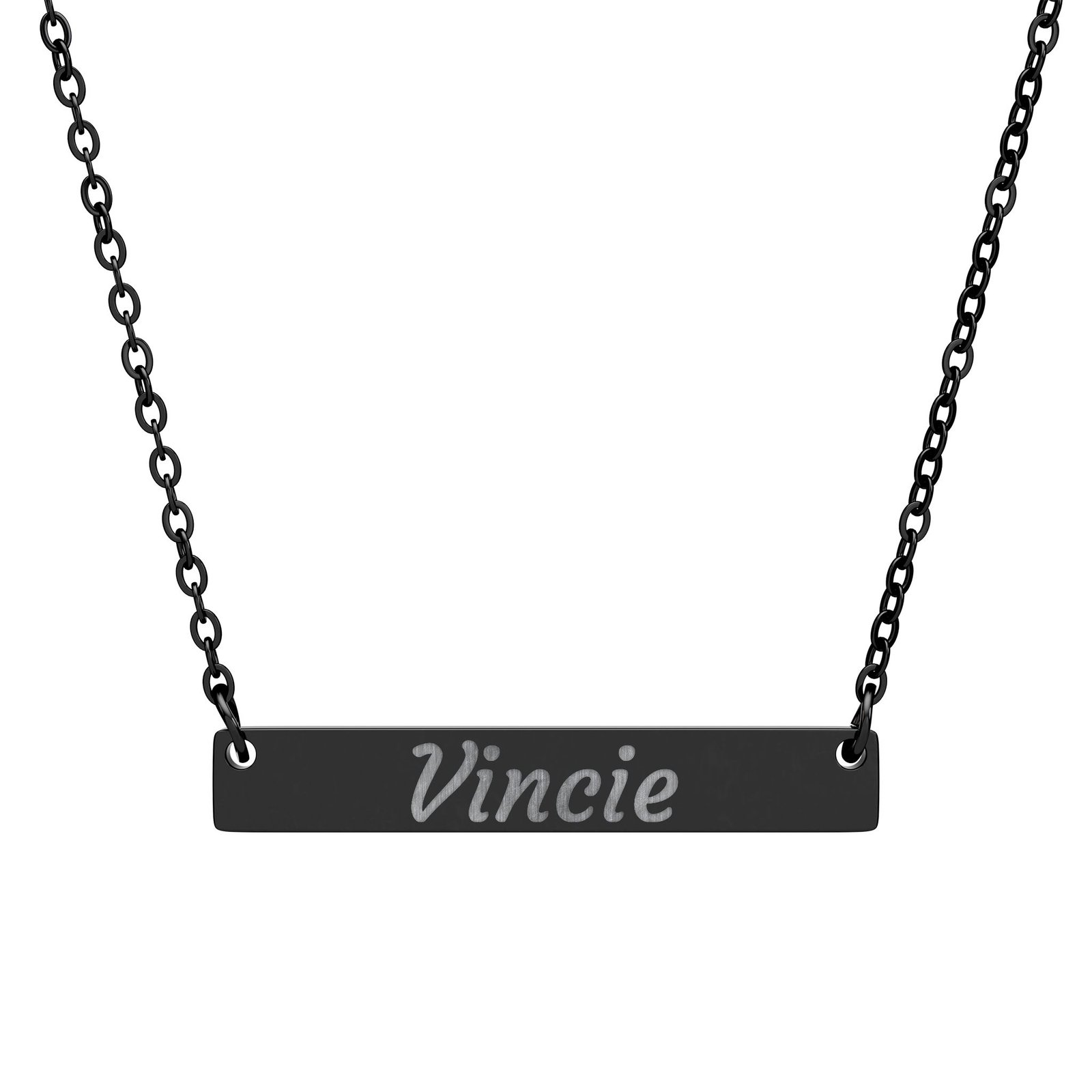 Personalized Horizontal Bar Necklace - Image 3