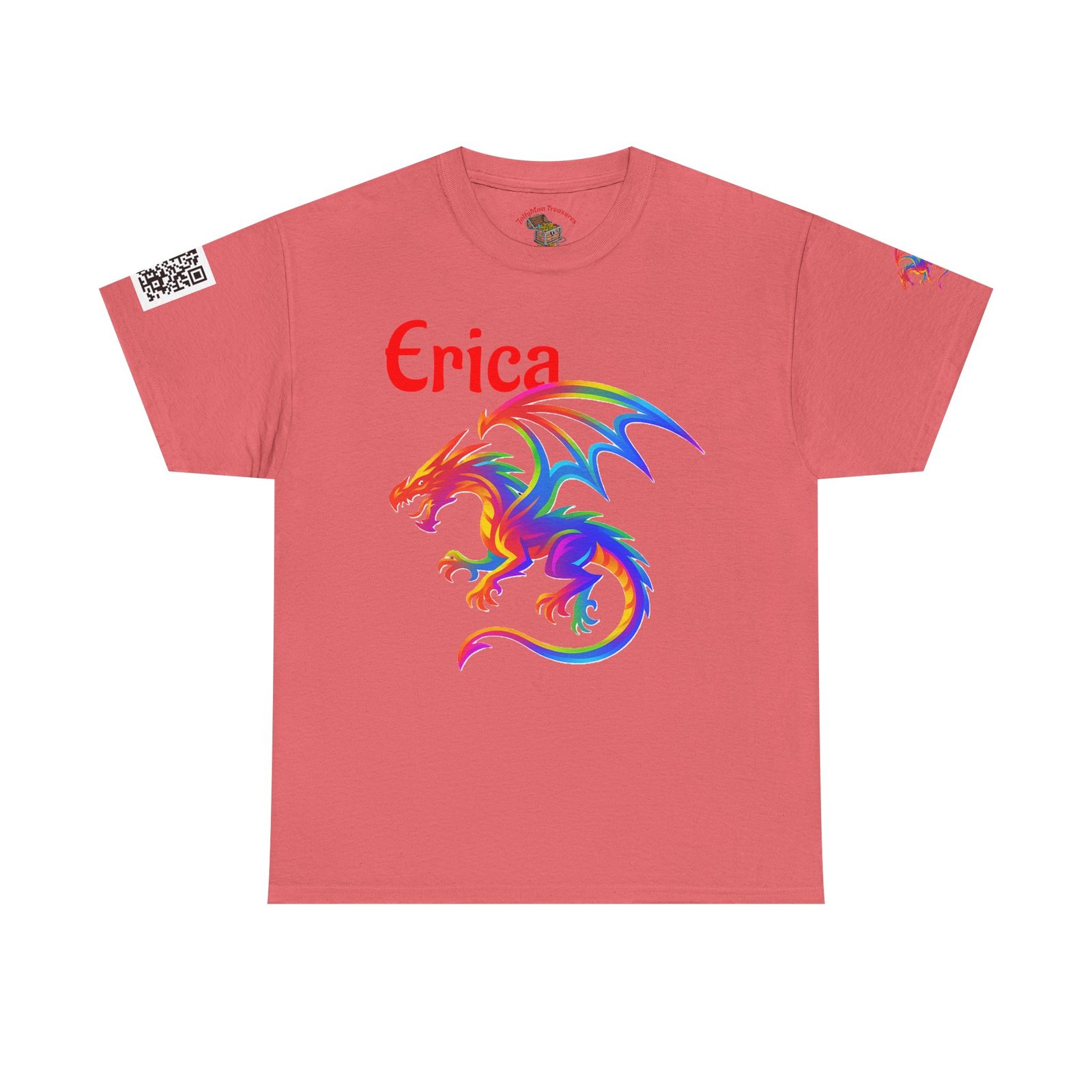 Personalized Colorful Dragon Graphic Tee - Image 3