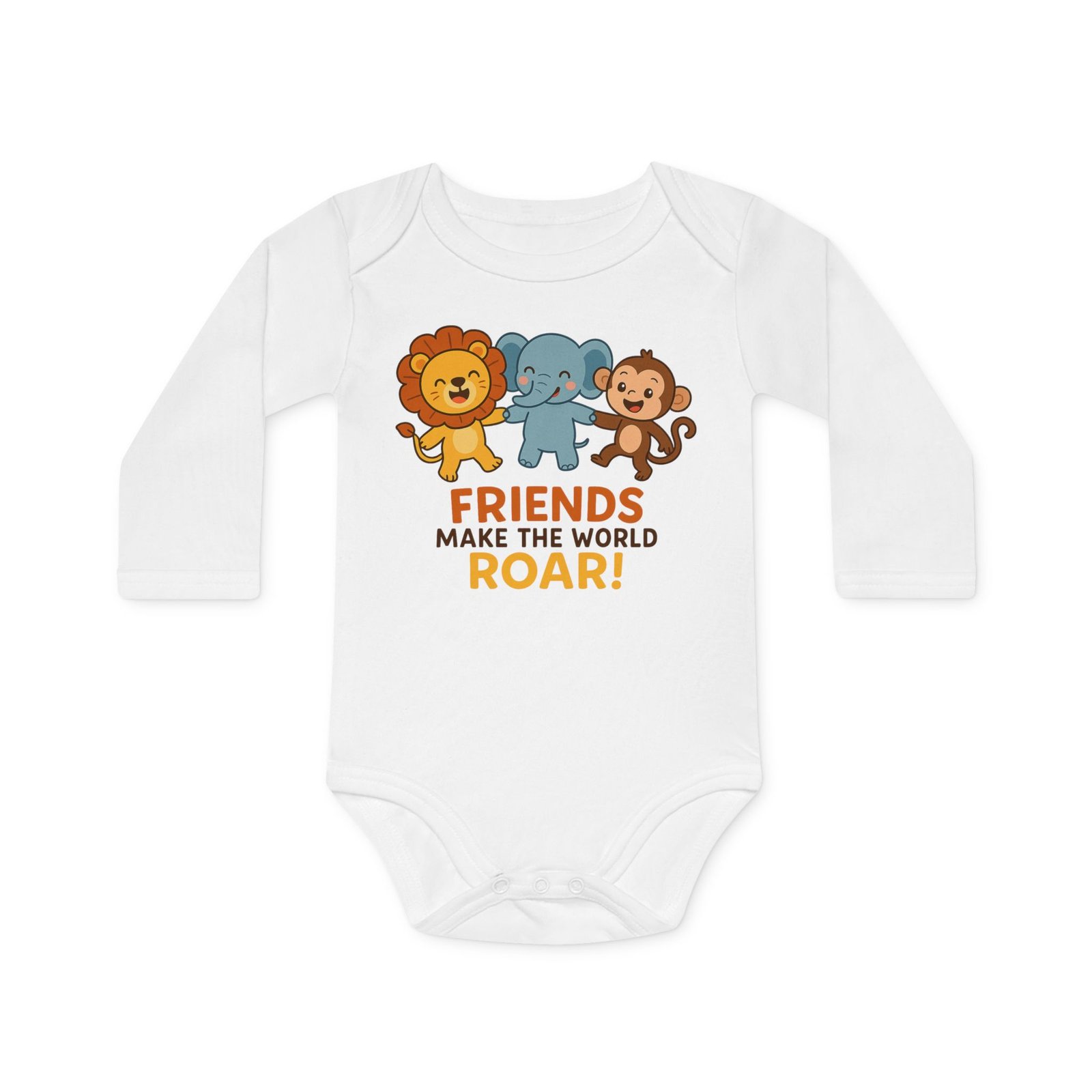 Cute Animal Friends Baby Bodysuit - Image 2