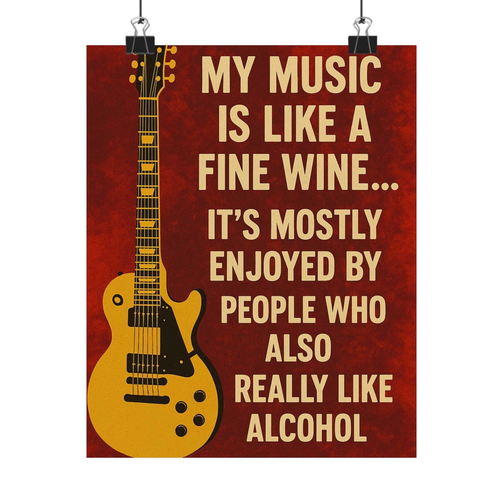 Rock Music Matte Vertical Posters