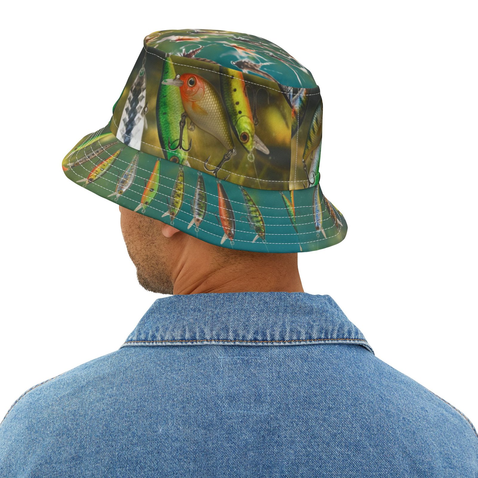 Fishing Themed Bucket Hat - Image 5