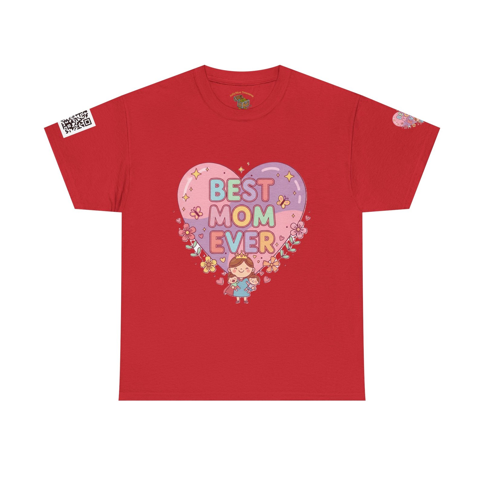 Personalized Best Mom Ever Heavy Cotton Tee - Image 12