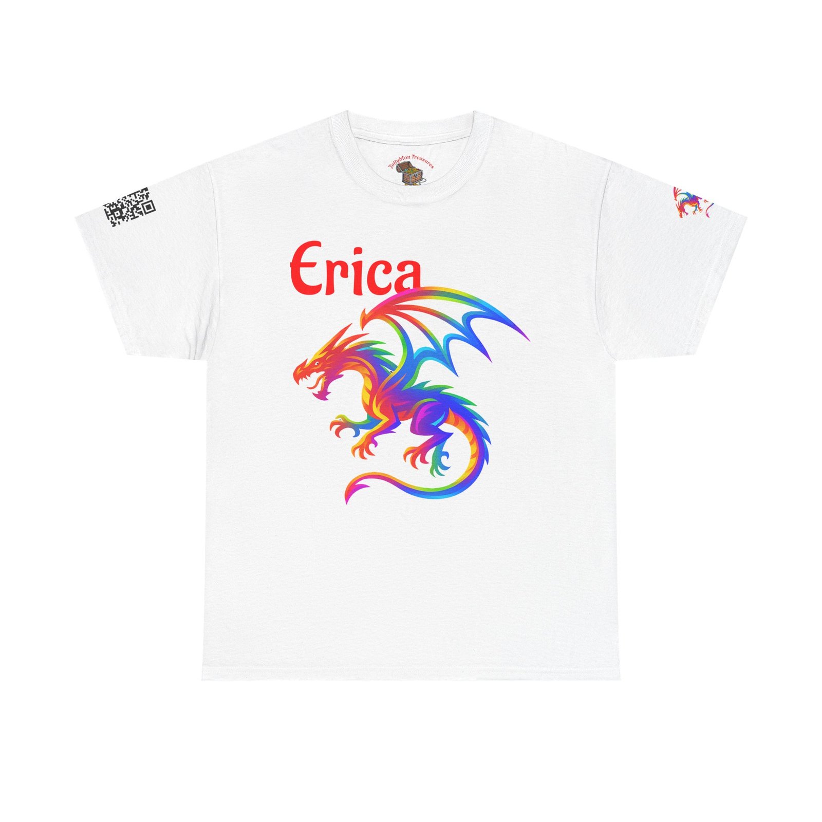 Personalized Colorful Dragon Graphic Tee
