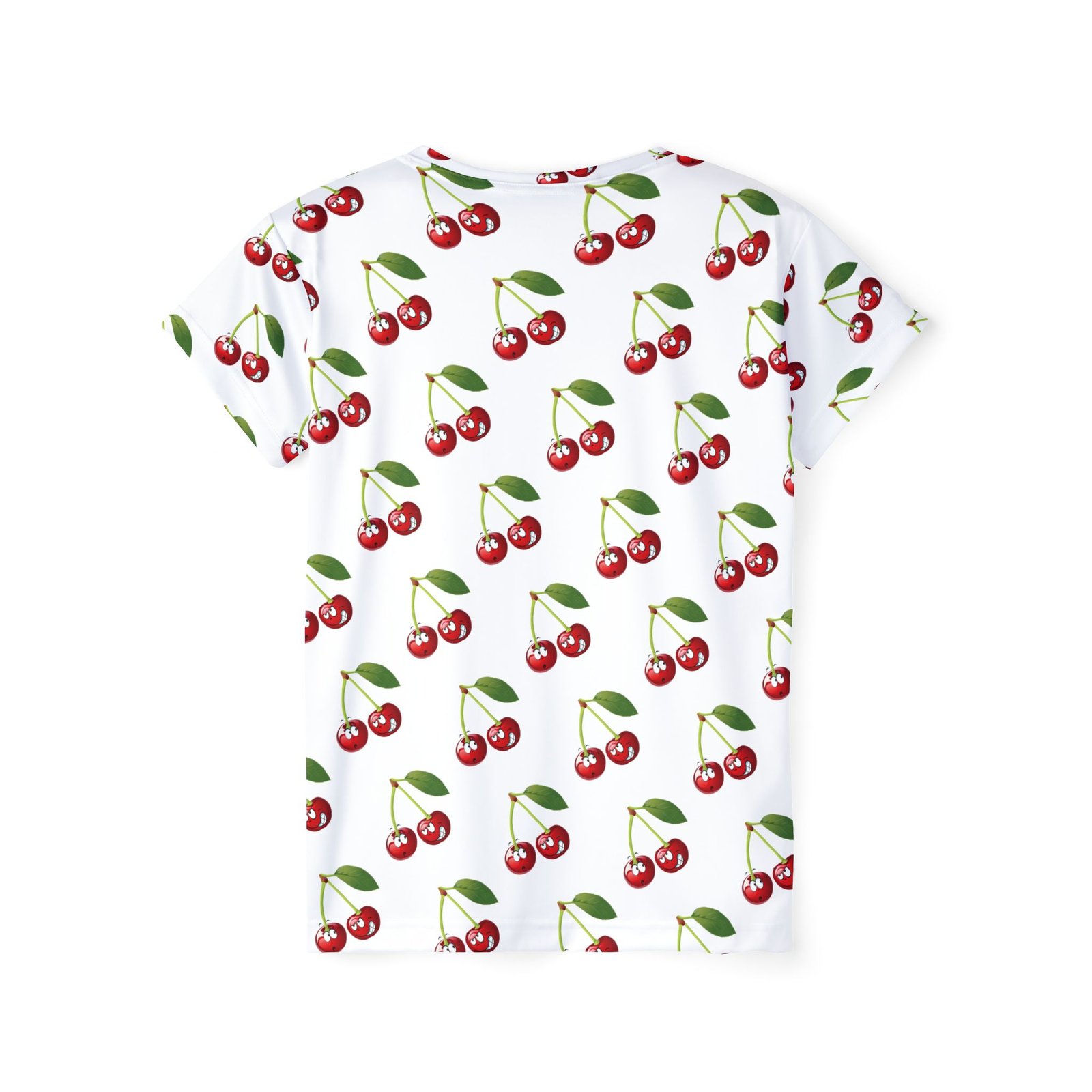 Women's Sassy Cherry Print Sports Jersey - Image 2