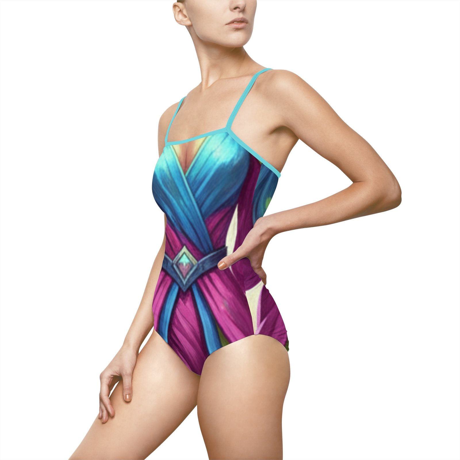Women's Fantasy on the Beach One-Piece Swimsuit - Image 4