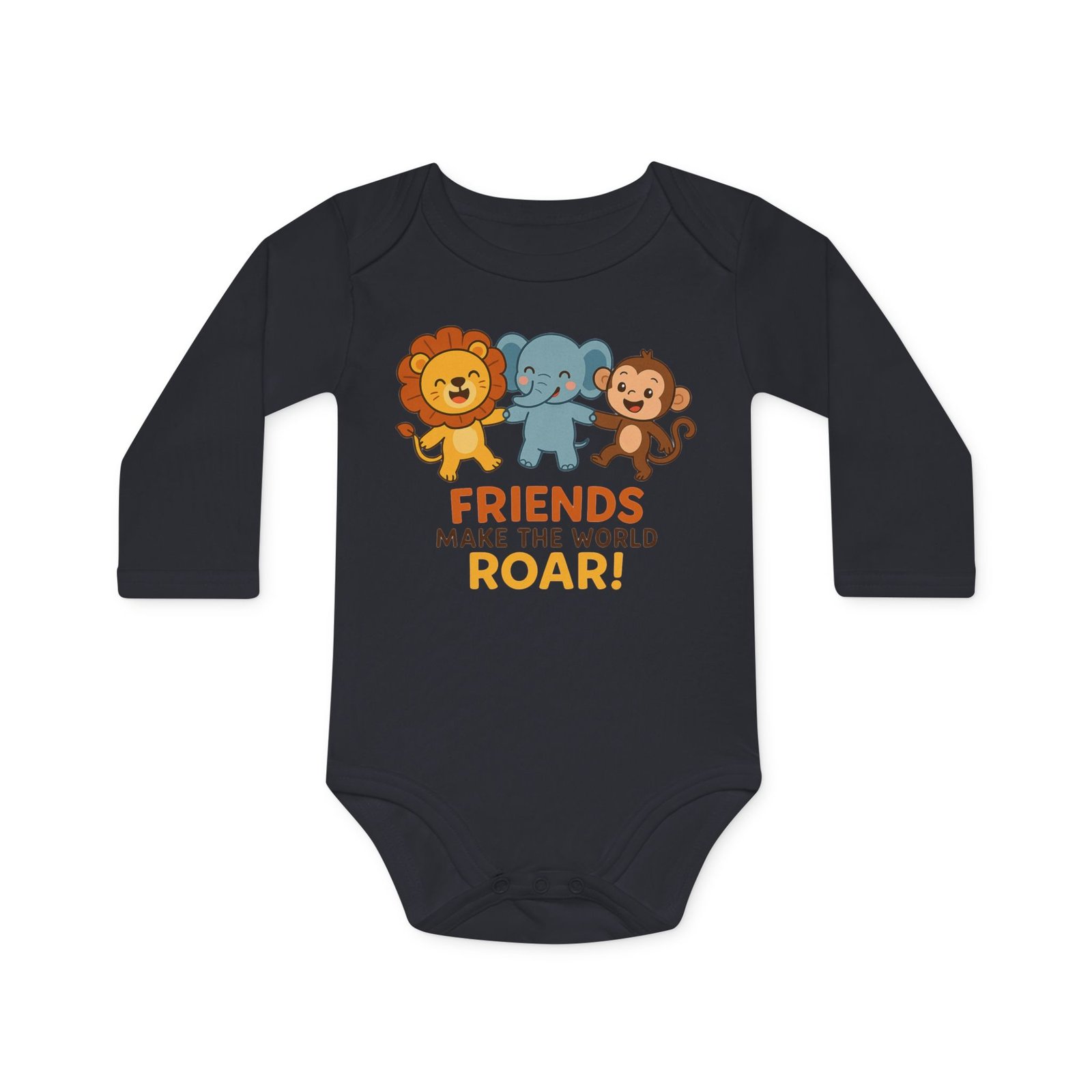 Cute Animal Friends Baby Bodysuit - Image 4