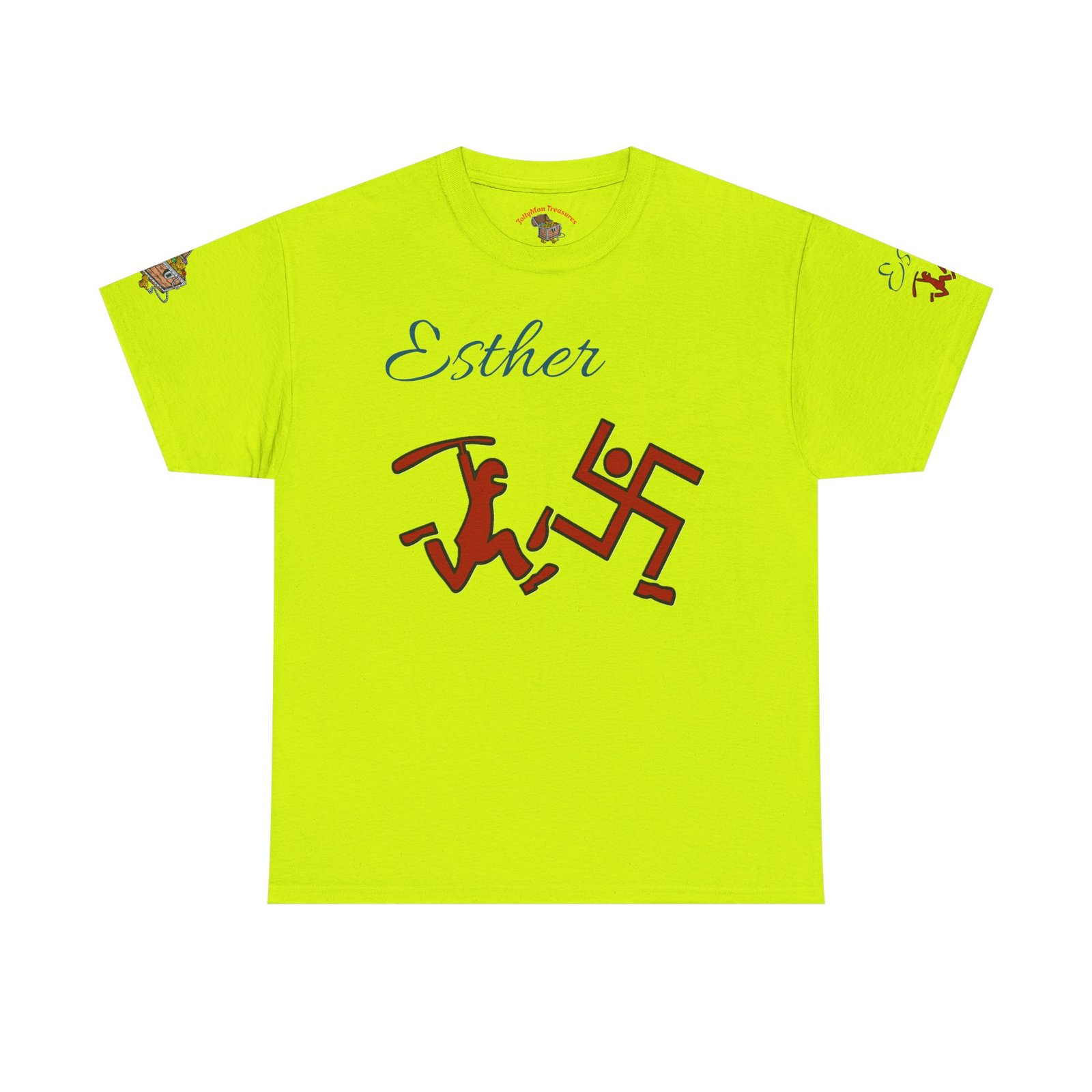 Unisex Cotton Tee with Statement Design - Image 5